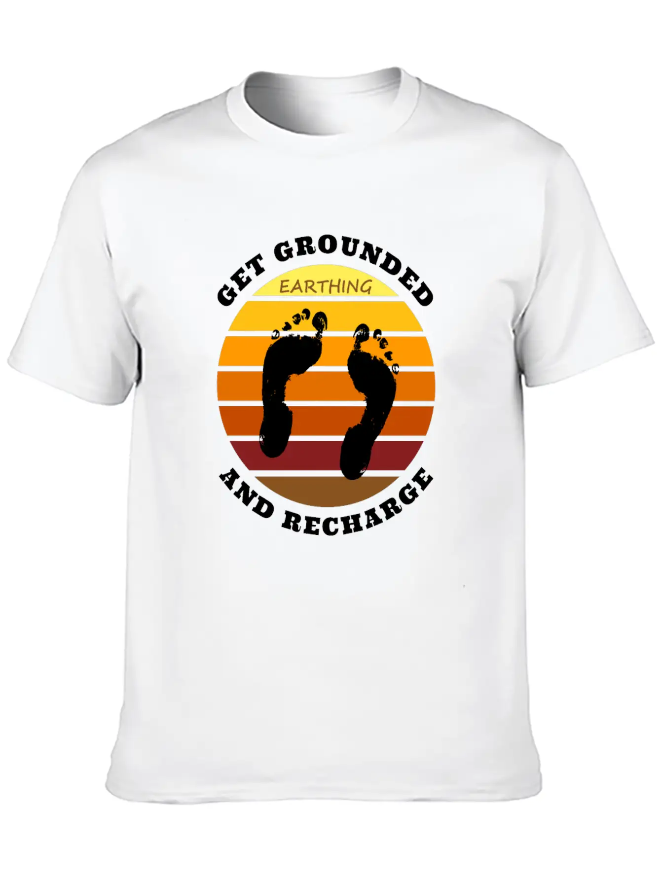 Get Grounded And Recharge Classic Cotton Tee – Unisex Comfort For Any Season