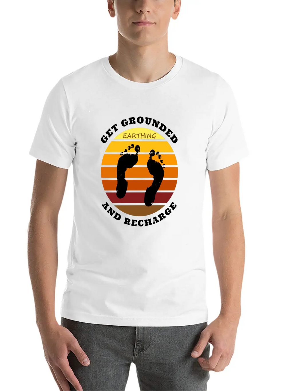 Get Grounded And Recharge Classic Cotton Tee – Unisex Comfort For Any Season