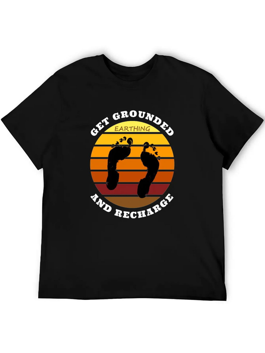 Get Grounded And Recharge Classic Cotton Tee – Unisex Comfort For Any Season