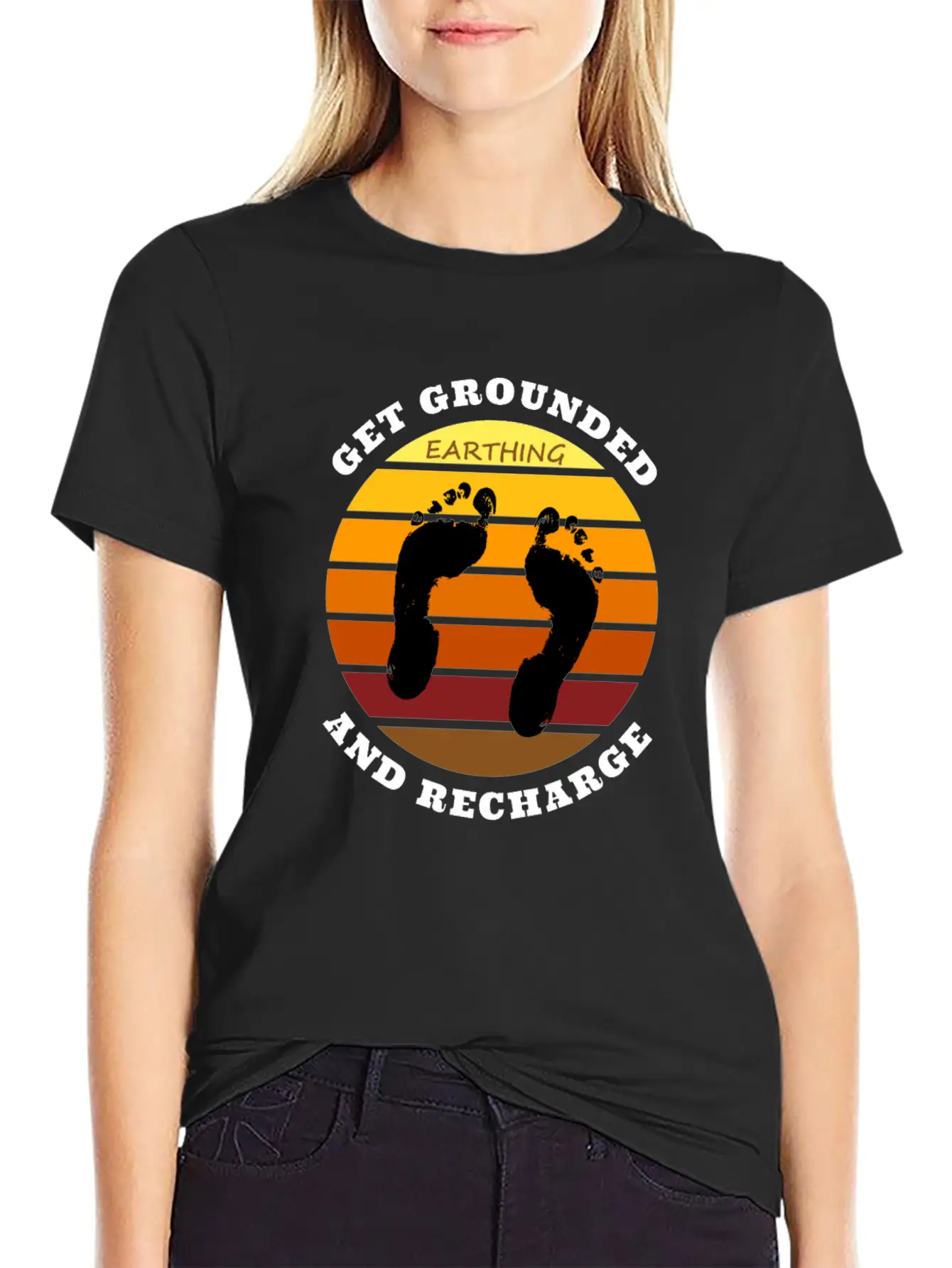 Get Grounded And Recharge Classic Cotton Tee – Unisex Comfort For Any Season