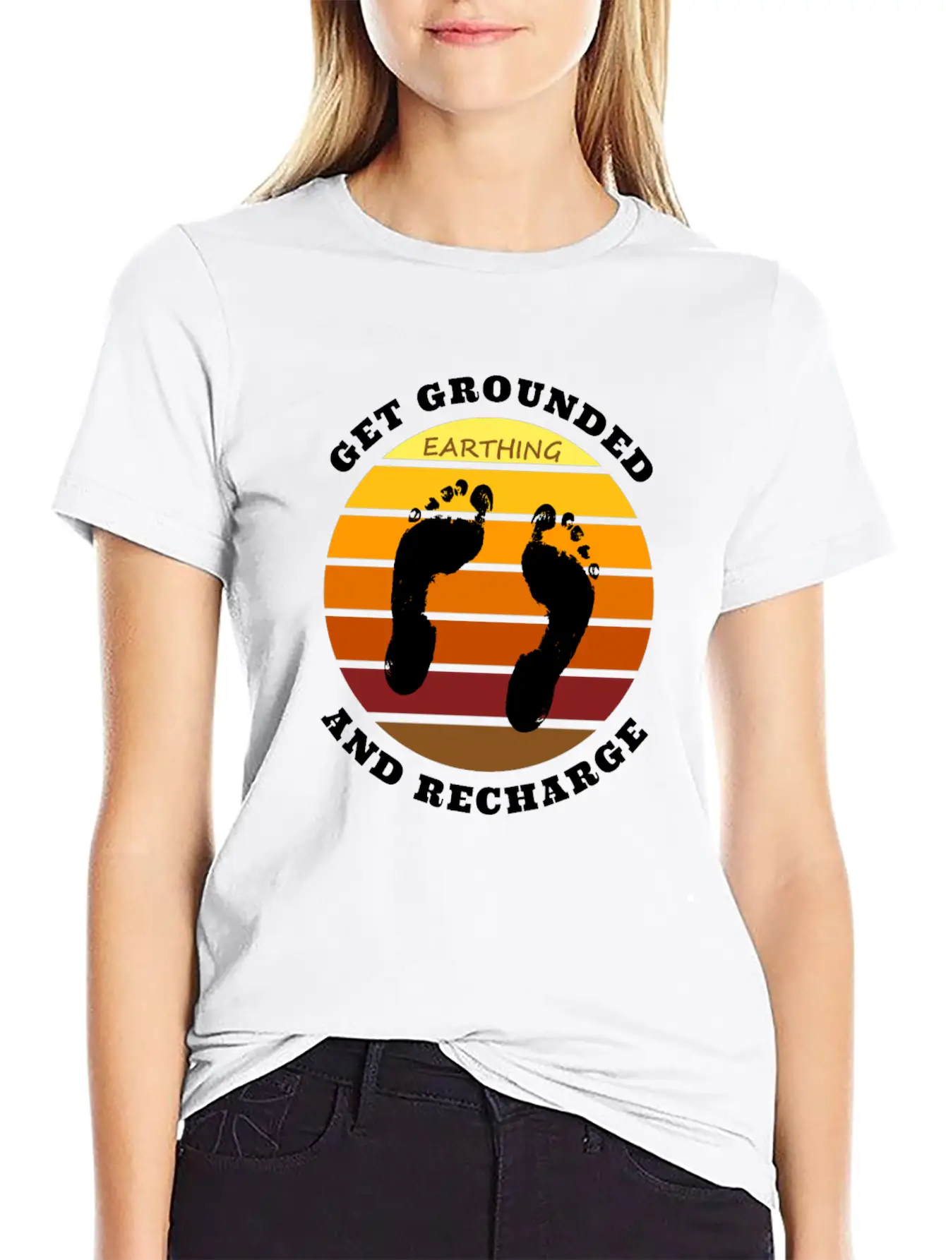 Get Grounded And Recharge Classic Cotton Tee – Unisex Comfort For Any Season