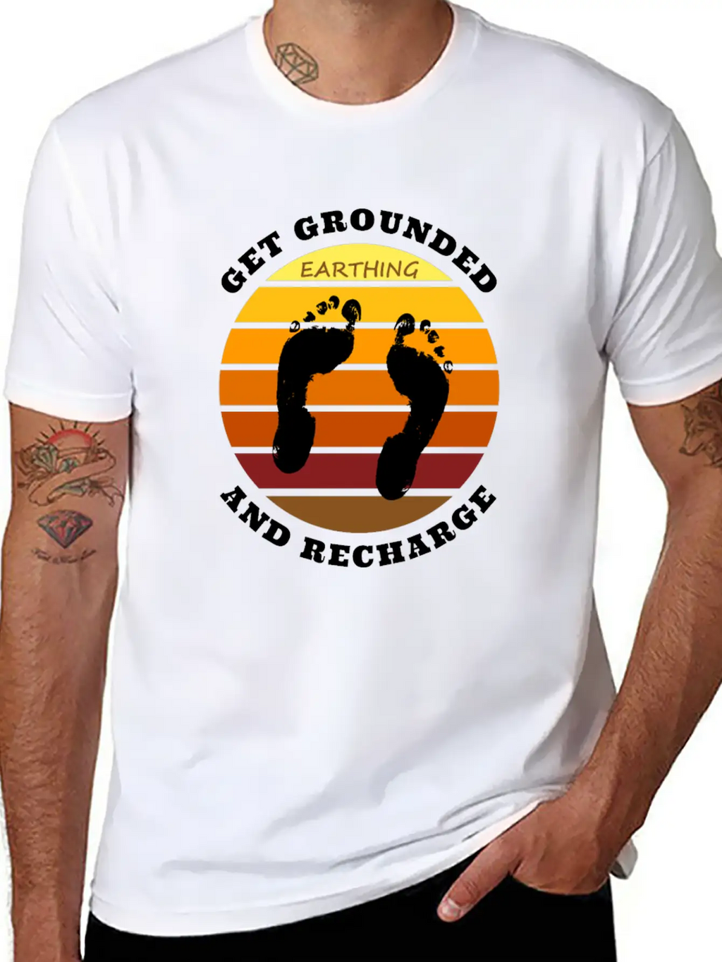 Get Grounded And Recharge Classic Cotton Tee – Unisex Comfort For Any Season
