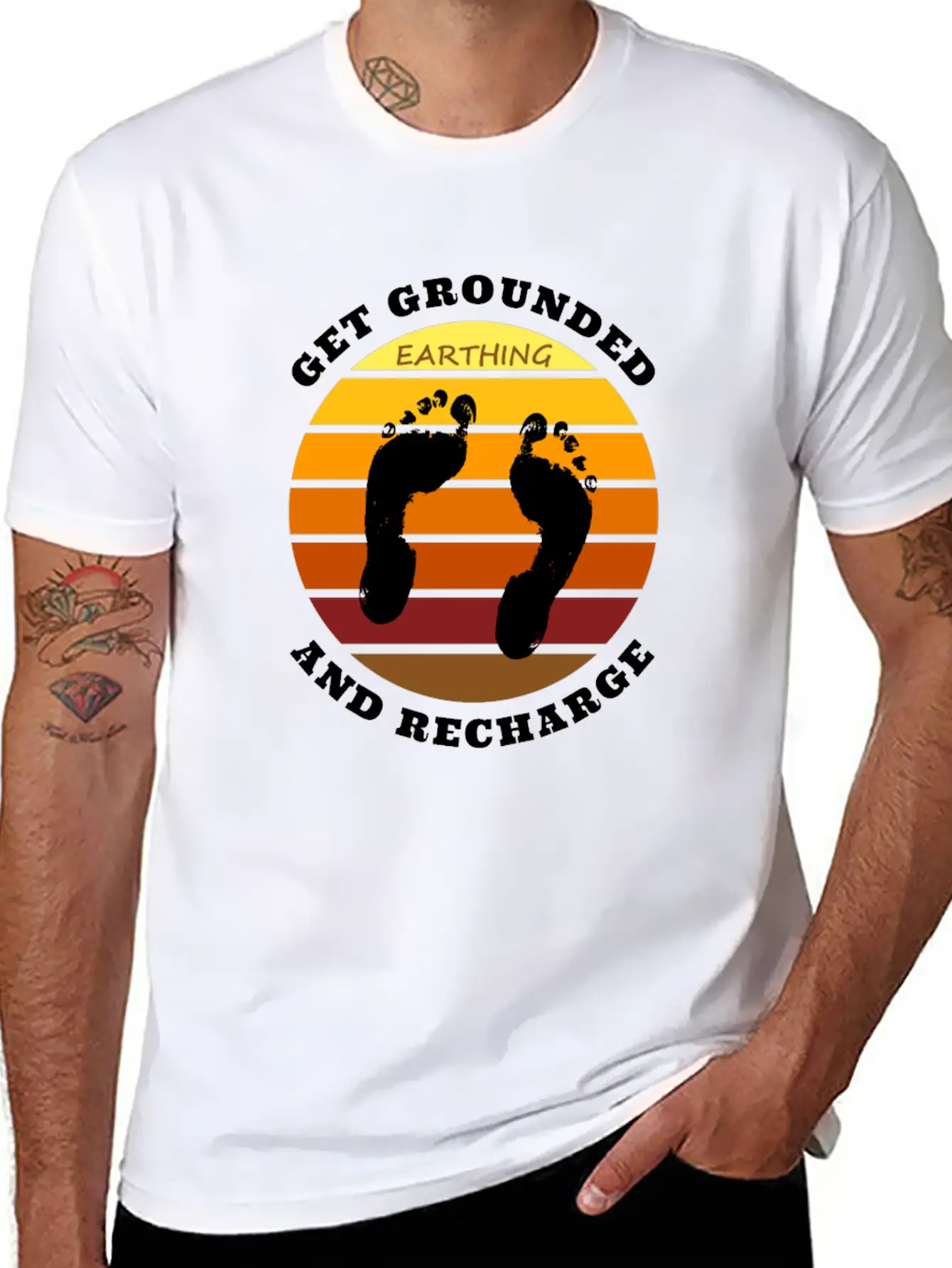 Get Grounded And Recharge Classic Cotton Tee – Unisex Comfort For Any Season