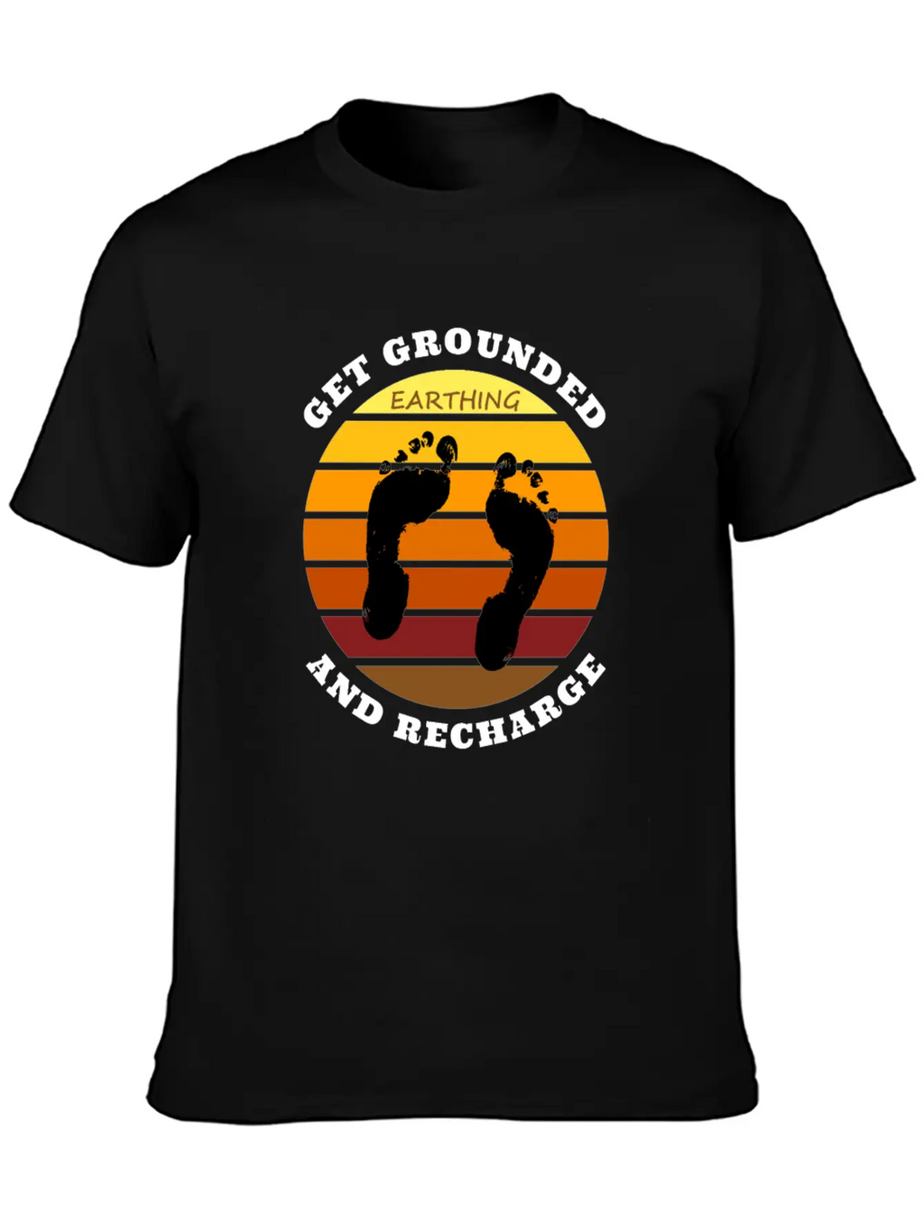 Get Grounded And Recharge Classic Cotton Tee – Unisex Comfort For Any Season