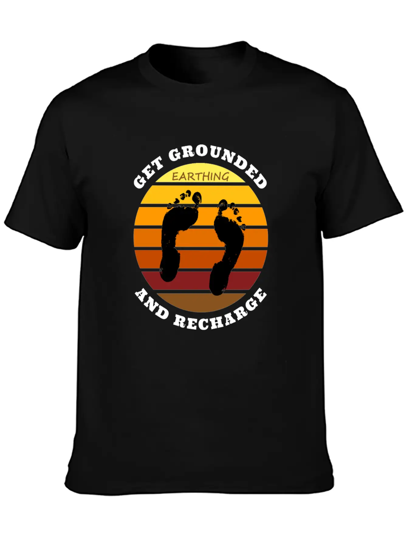 Get Grounded And Recharge Classic Cotton Tee – Unisex Comfort For Any Season