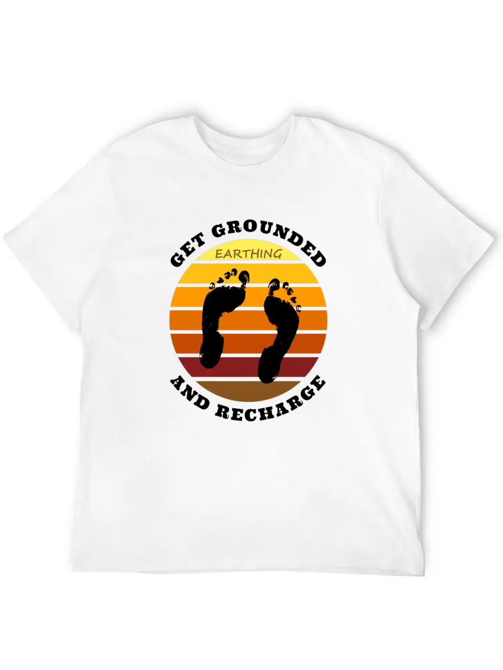 Get Grounded And Recharge Classic Cotton Tee – Unisex Comfort For Any Season