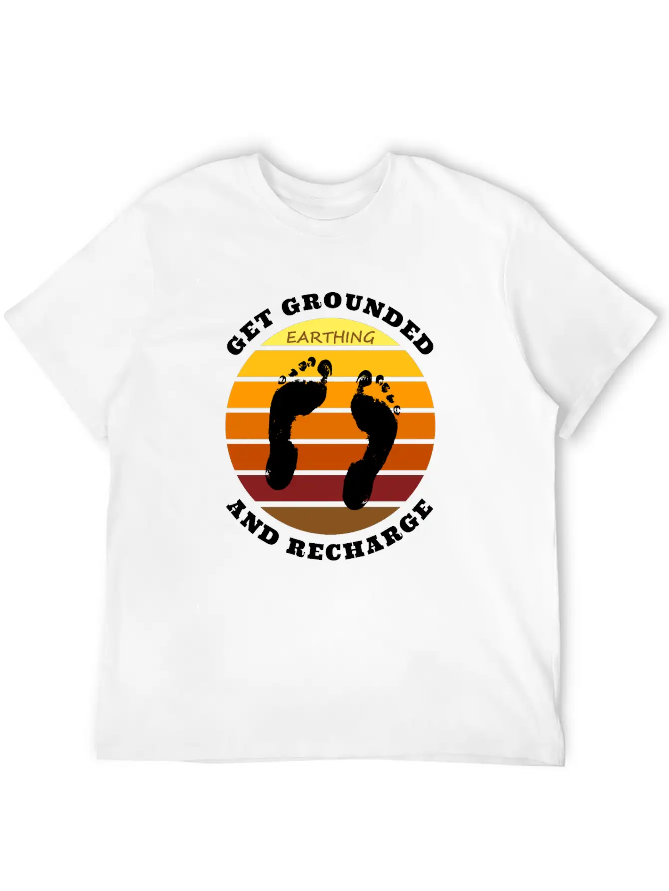 Get Grounded And Recharge Classic Cotton Tee – Unisex Comfort For Any Season