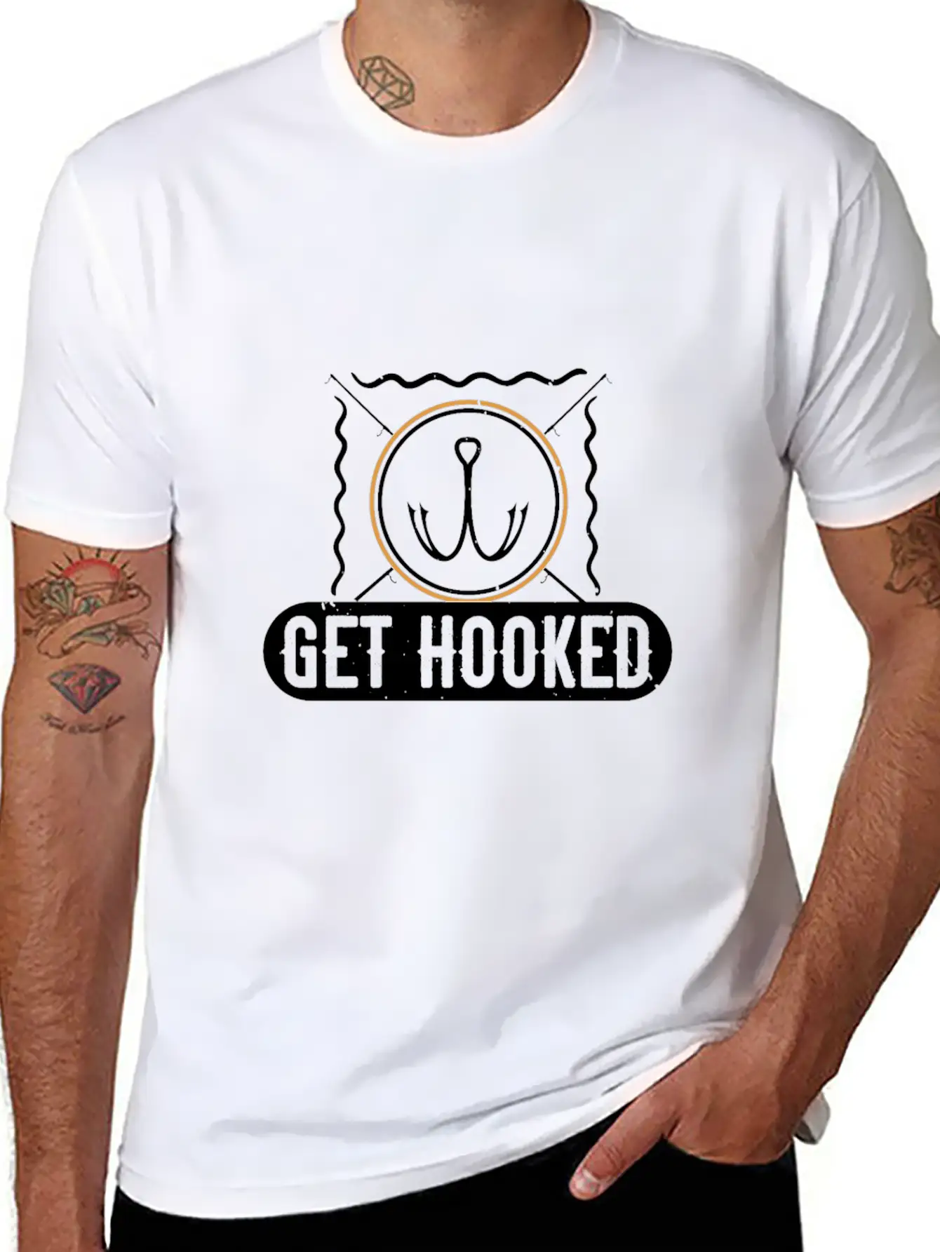 Get Hooked Unisex Casual T-Shirt – Clean Design For Daily Comfort