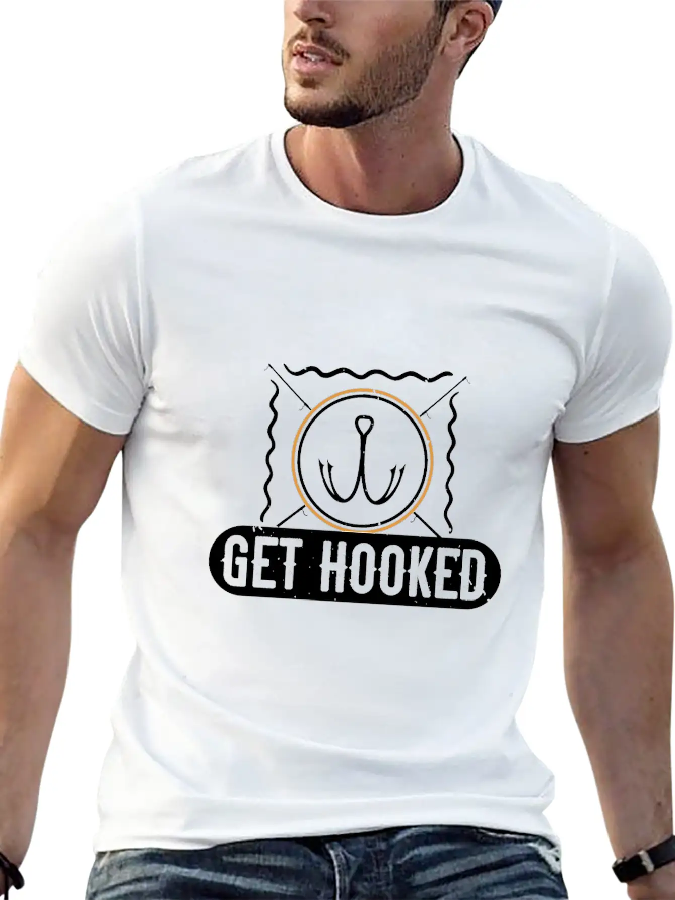 Get Hooked Unisex Casual T-Shirt – Clean Design For Daily Comfort