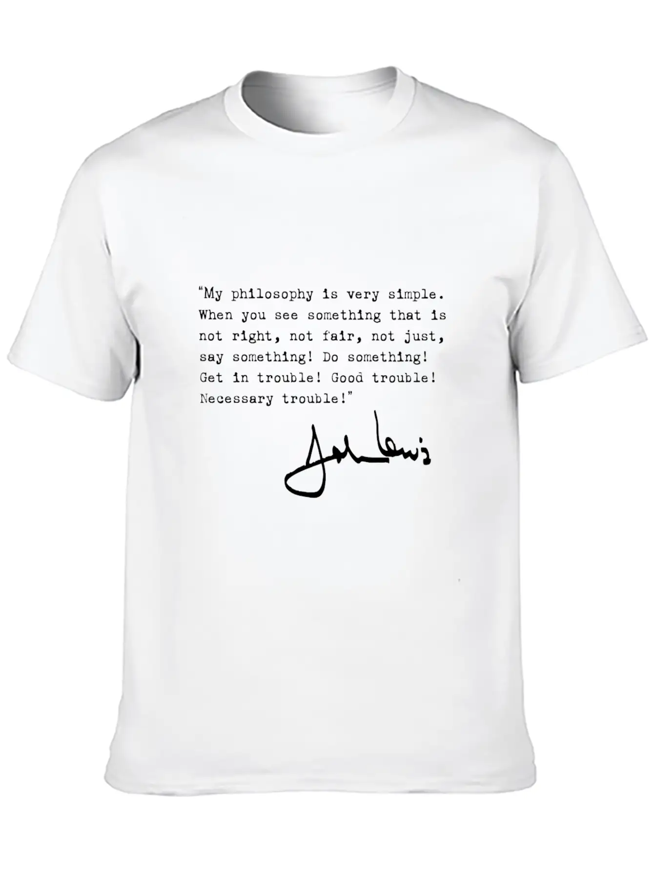 Get In Good Necessary Trouble Shirt Gift For Socia Timeless Short Sleeve Tee – Comfy And Minimalist Design