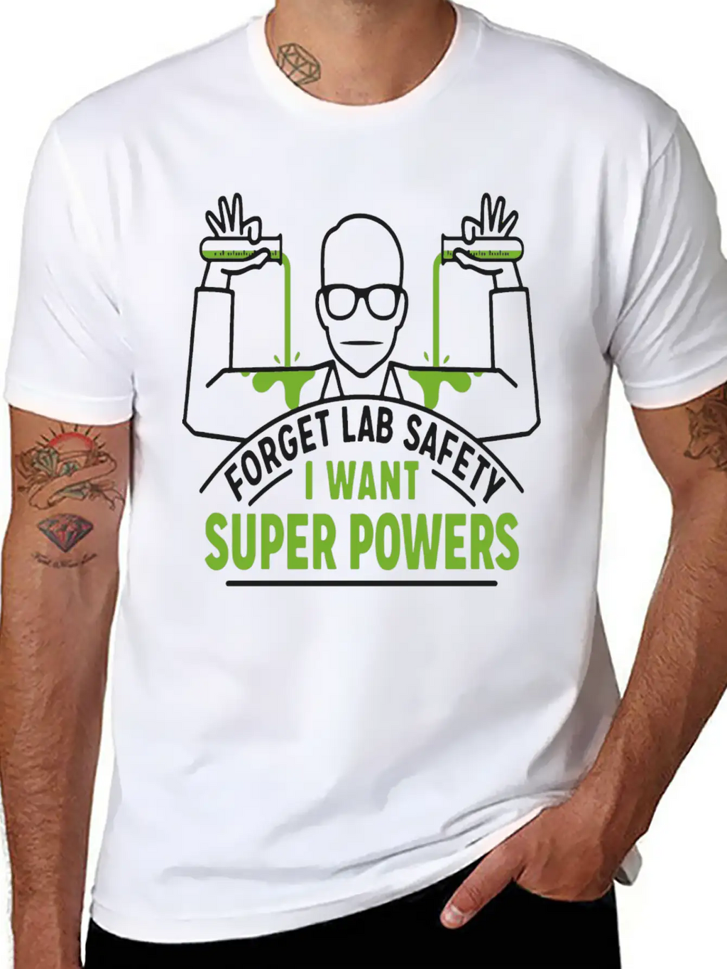 Get Lab Safety Humour Logo Funny Gift Stylish Everyday T-Shirt – Unisex Basic Cotton Tee