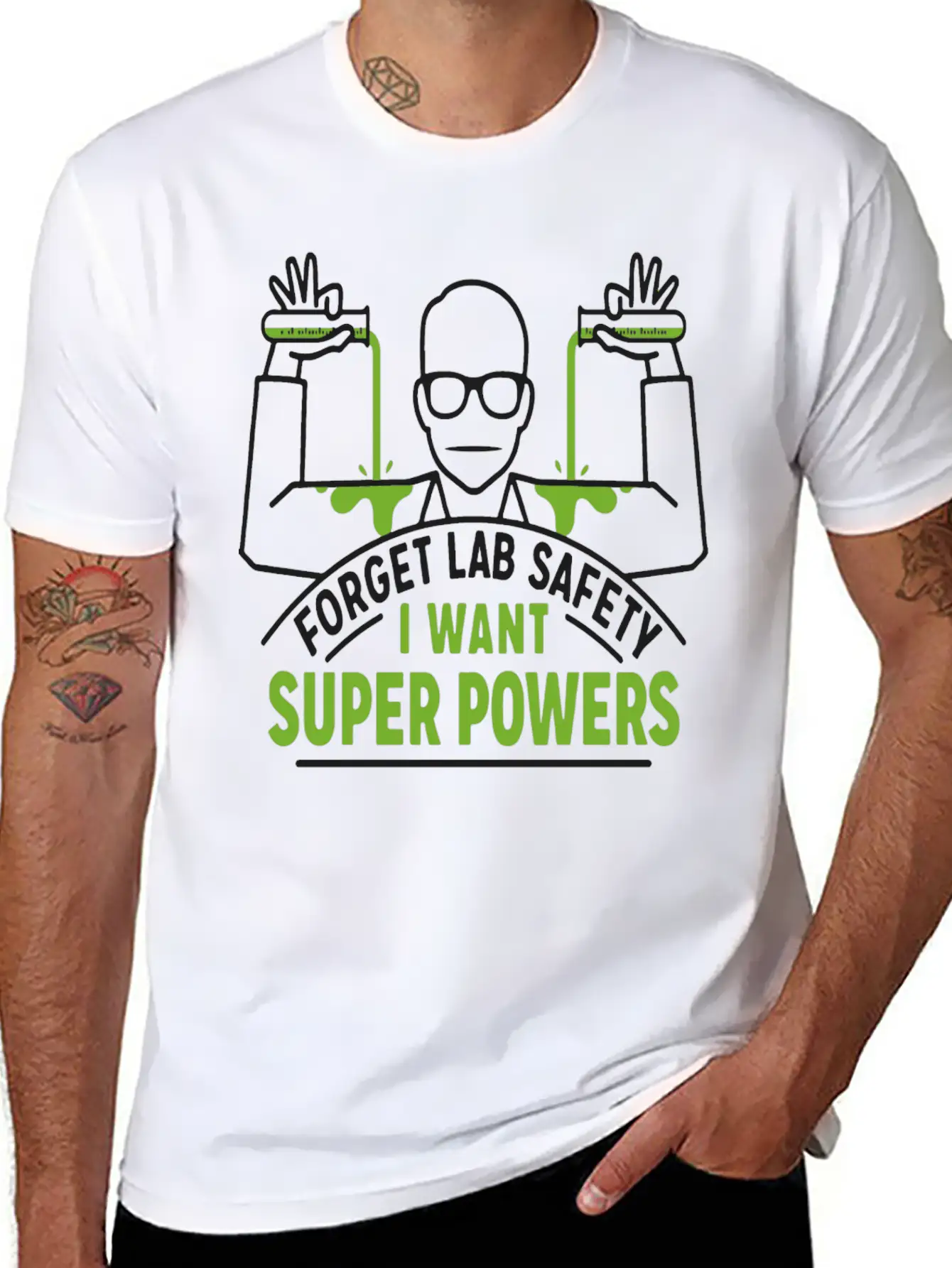 Get Lab Safety Humour Logo Funny Gift Stylish Everyday T-Shirt – Unisex Basic Cotton Tee
