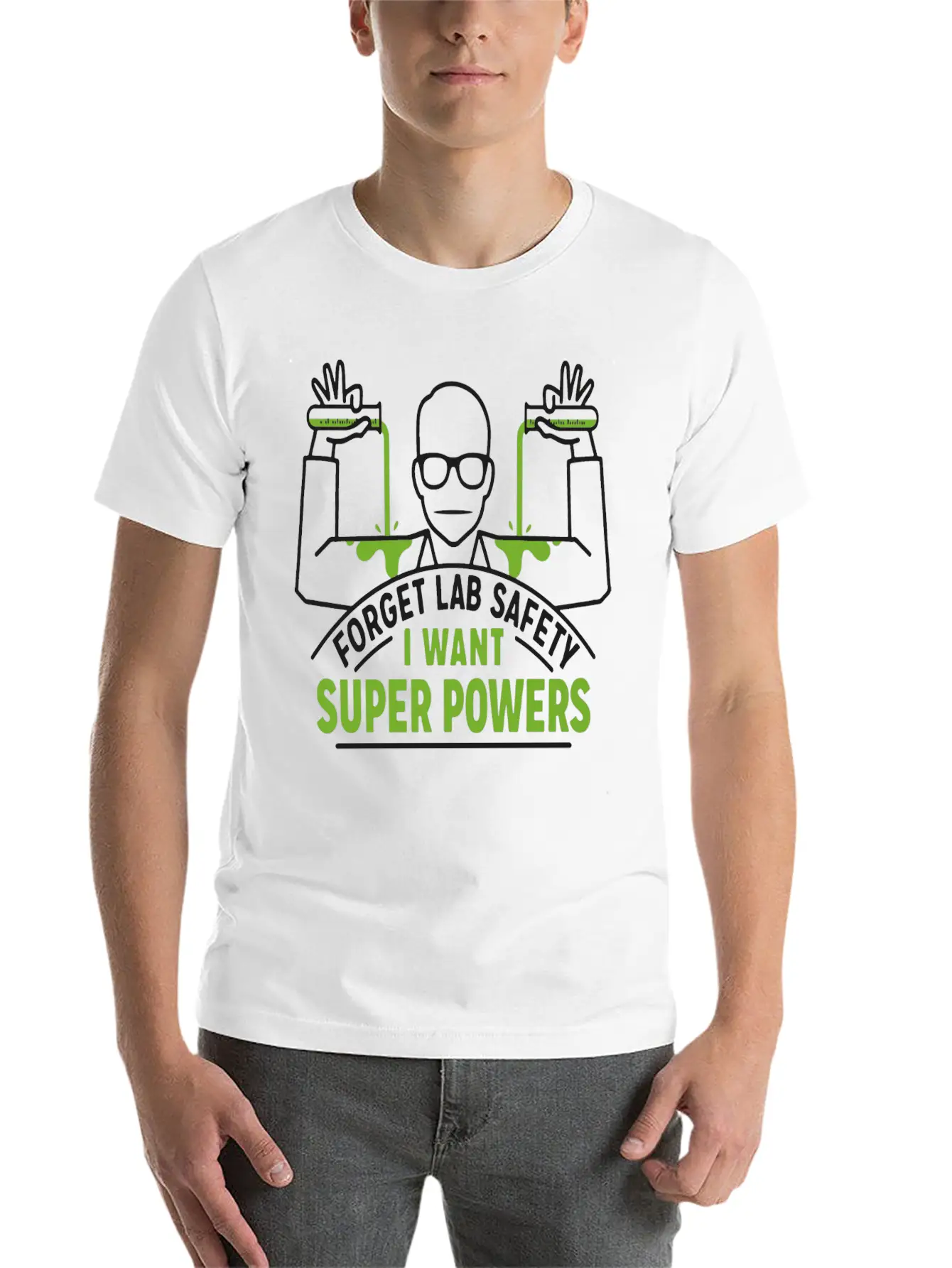 Get Lab Safety Humour Logo Funny Gift Stylish Everyday T-Shirt – Unisex Basic Cotton Tee