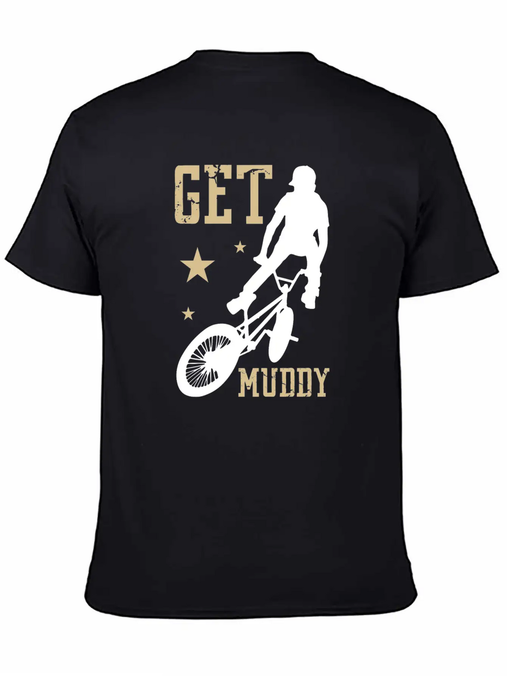 Get Muddy Riding Bicycle Healthy Lifestyle Travel Basic Graphic T-Shirt – Daily Comfort In Soft Cotton