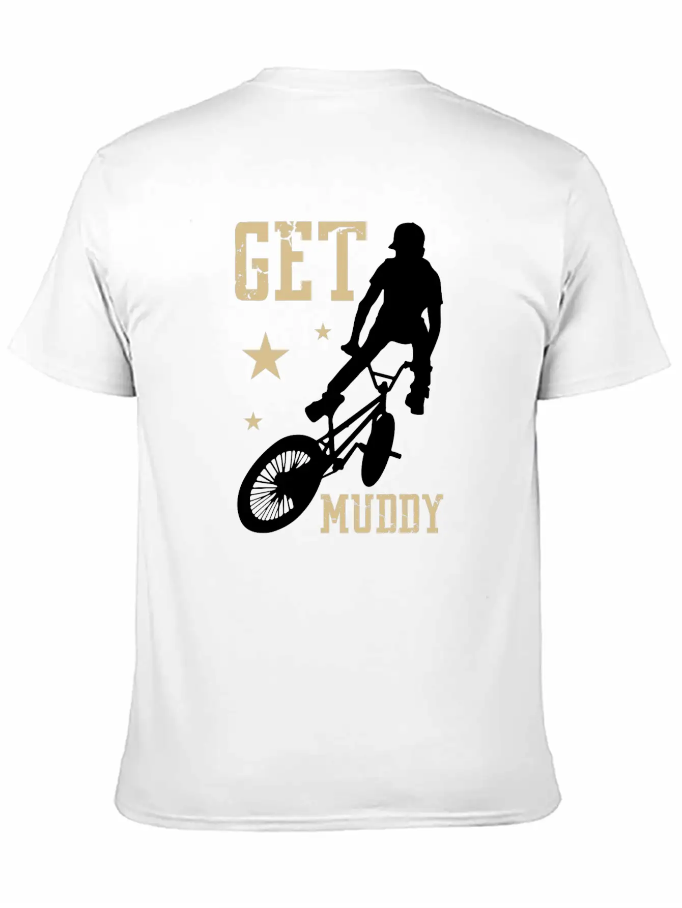 Get Muddy Riding Bicycle Healthy Lifestyle Travel Basic Graphic T-Shirt – Daily Comfort In Soft Cotton