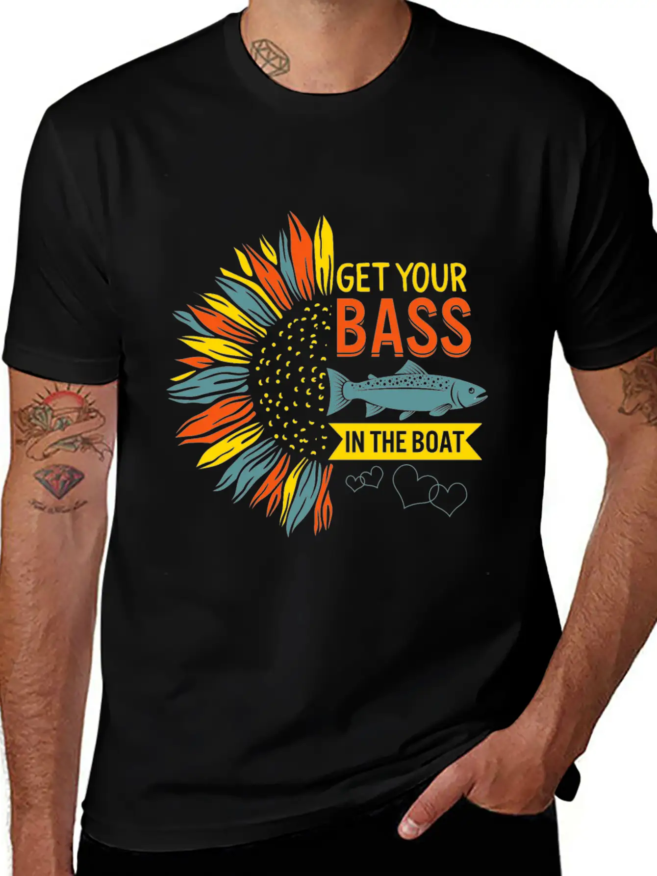 Get Your Bass On The Boat Shirt, Fishing, Bass Unisex Casual T-Shirt – Clean Design For Daily Comfort