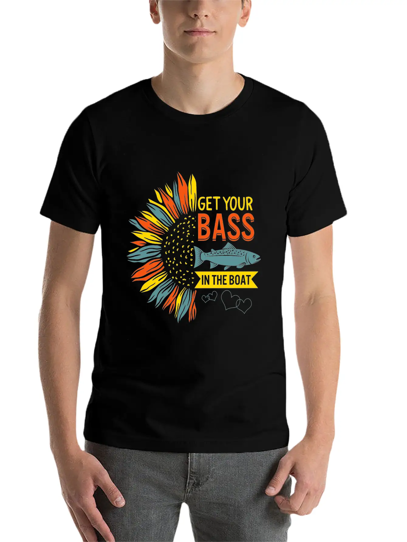 Get Your Bass On The Boat Shirt, Fishing, Bass Unisex Casual T-Shirt – Clean Design For Daily Comfort