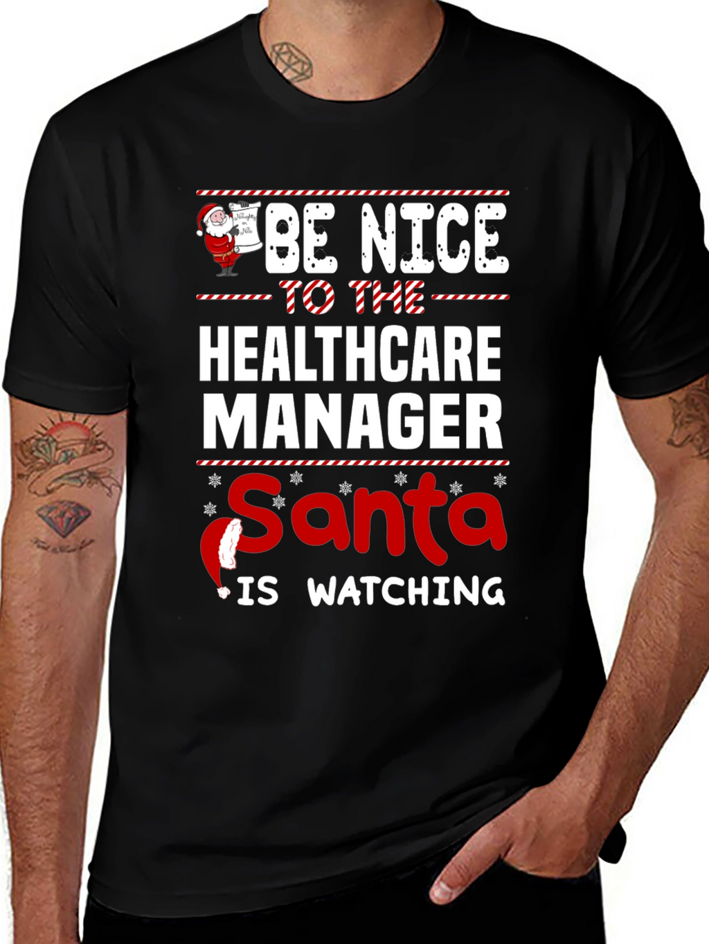 Healthcare Manager Santa T-Shirt