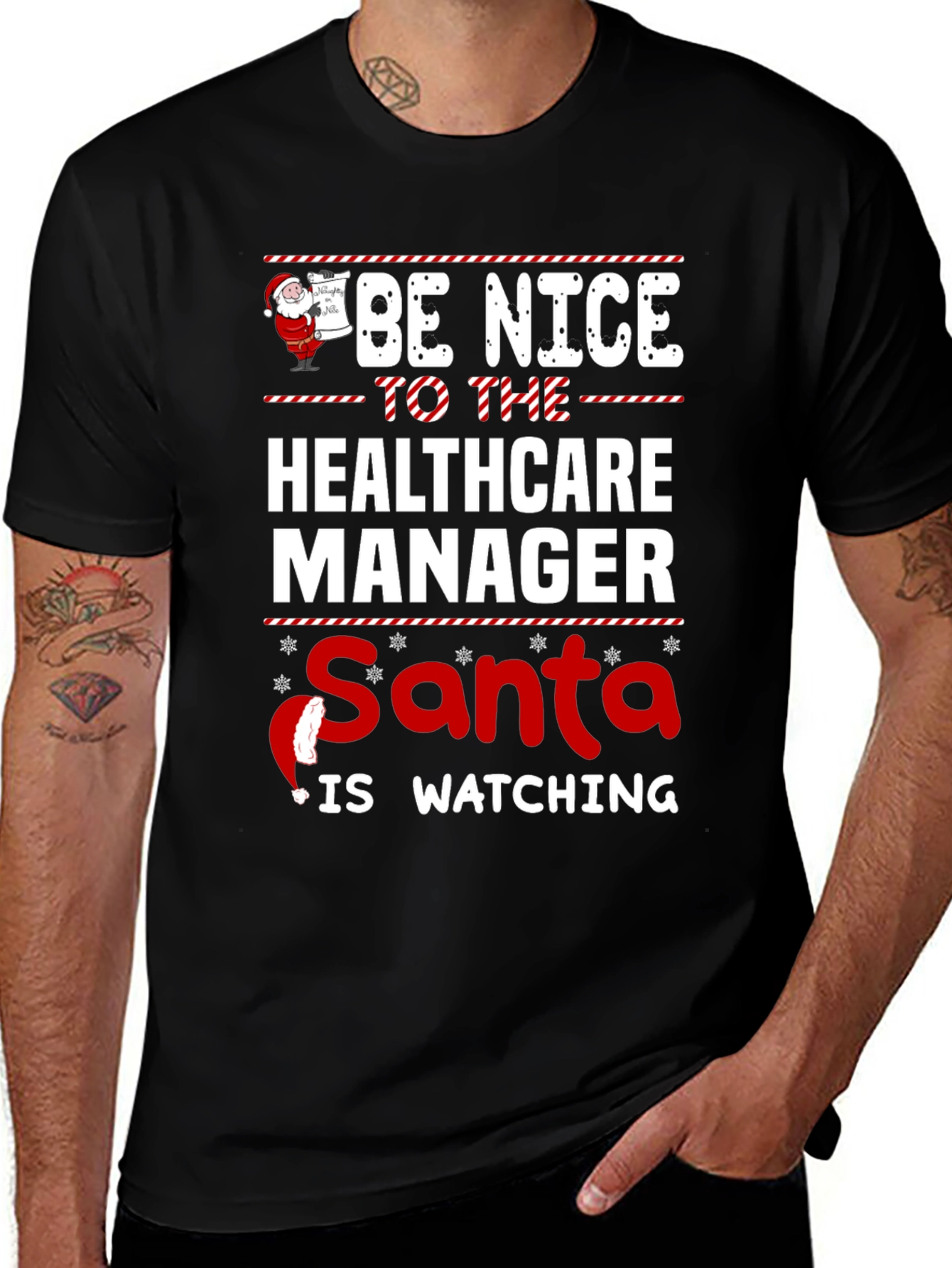 Healthcare Manager Santa T-Shirt