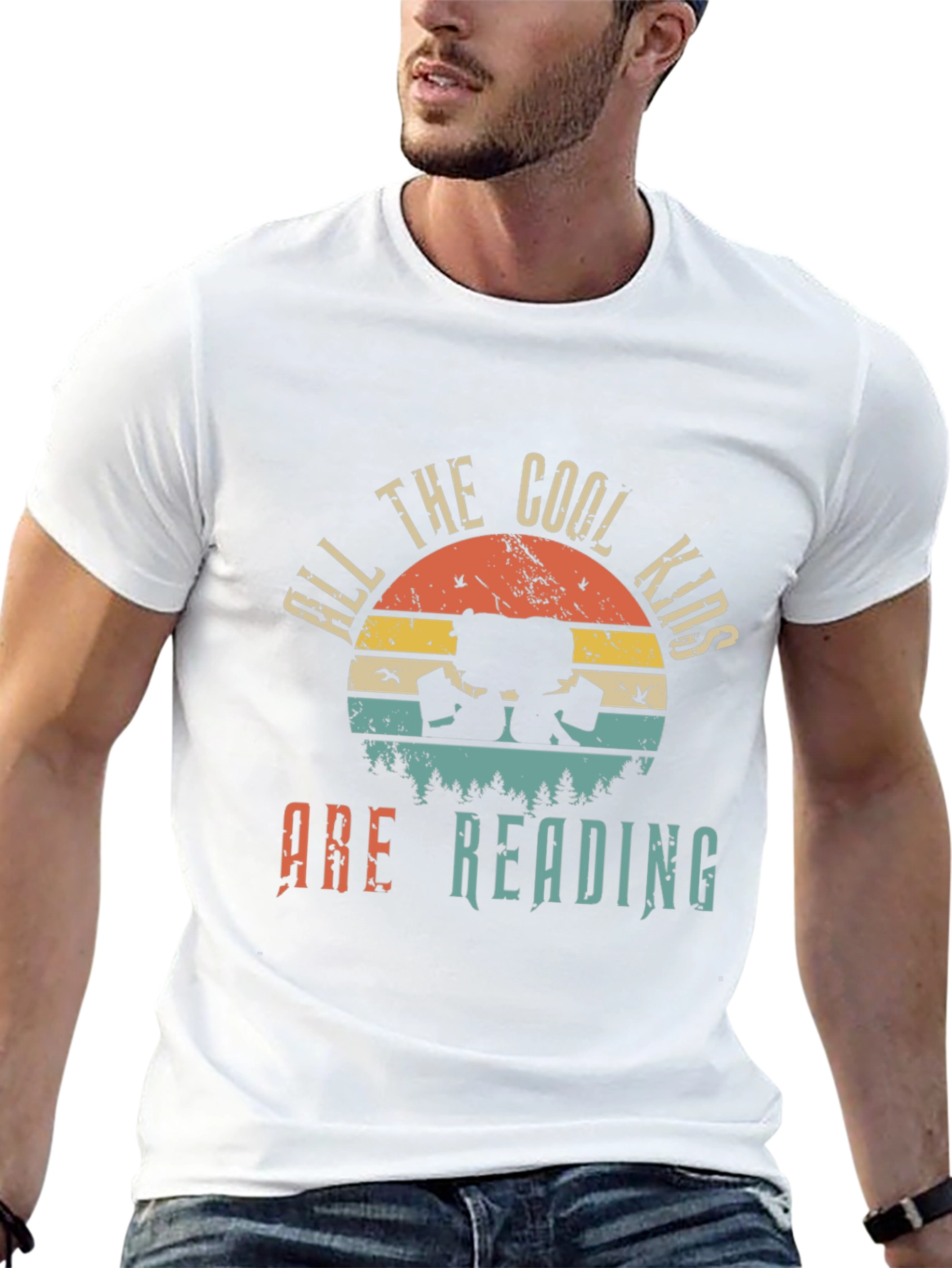 Cool Kids Reading T-Shirt - Vintage Style Tee