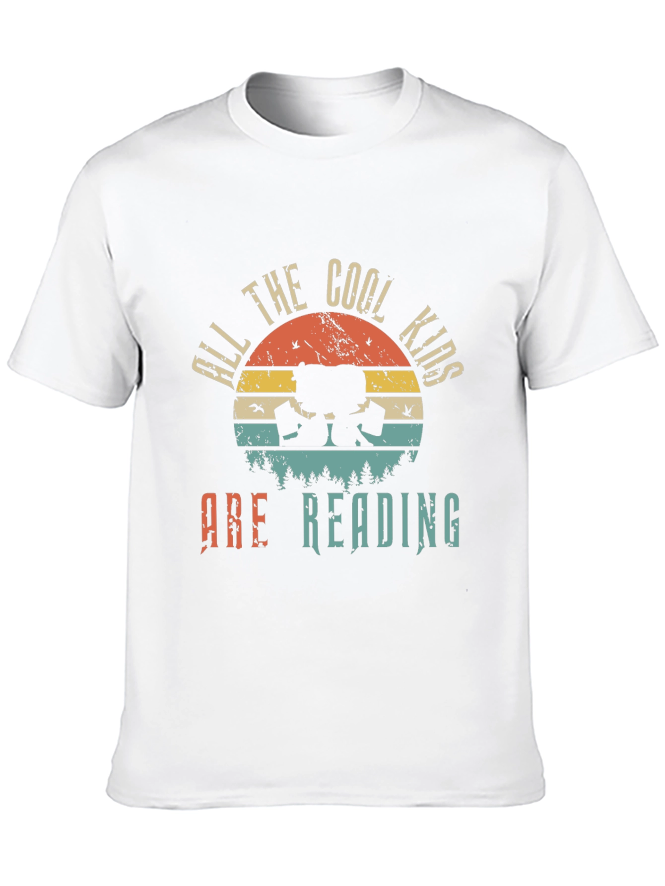 Cool Kids Reading T-Shirt - Vintage Style Tee