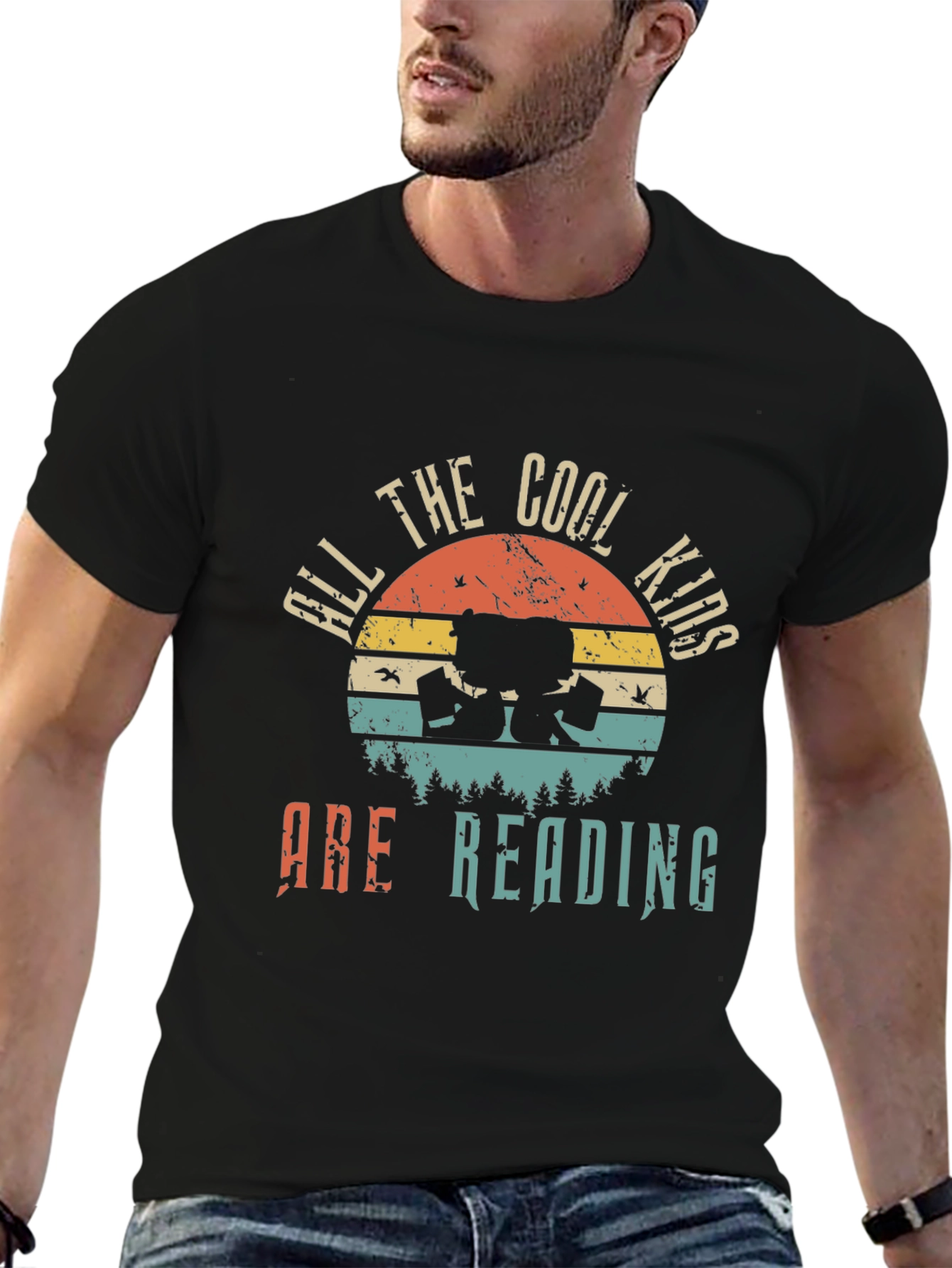 Cool Kids Reading T-Shirt - Vintage Style Tee
