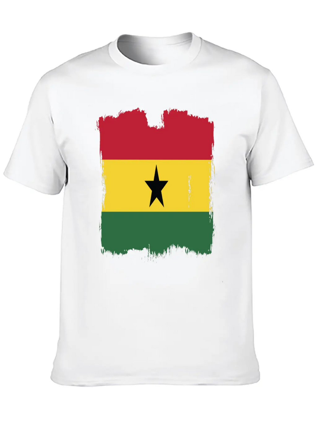 Ghana Flag Breathable Graphic T-Shirt – Perfect For Casual Days