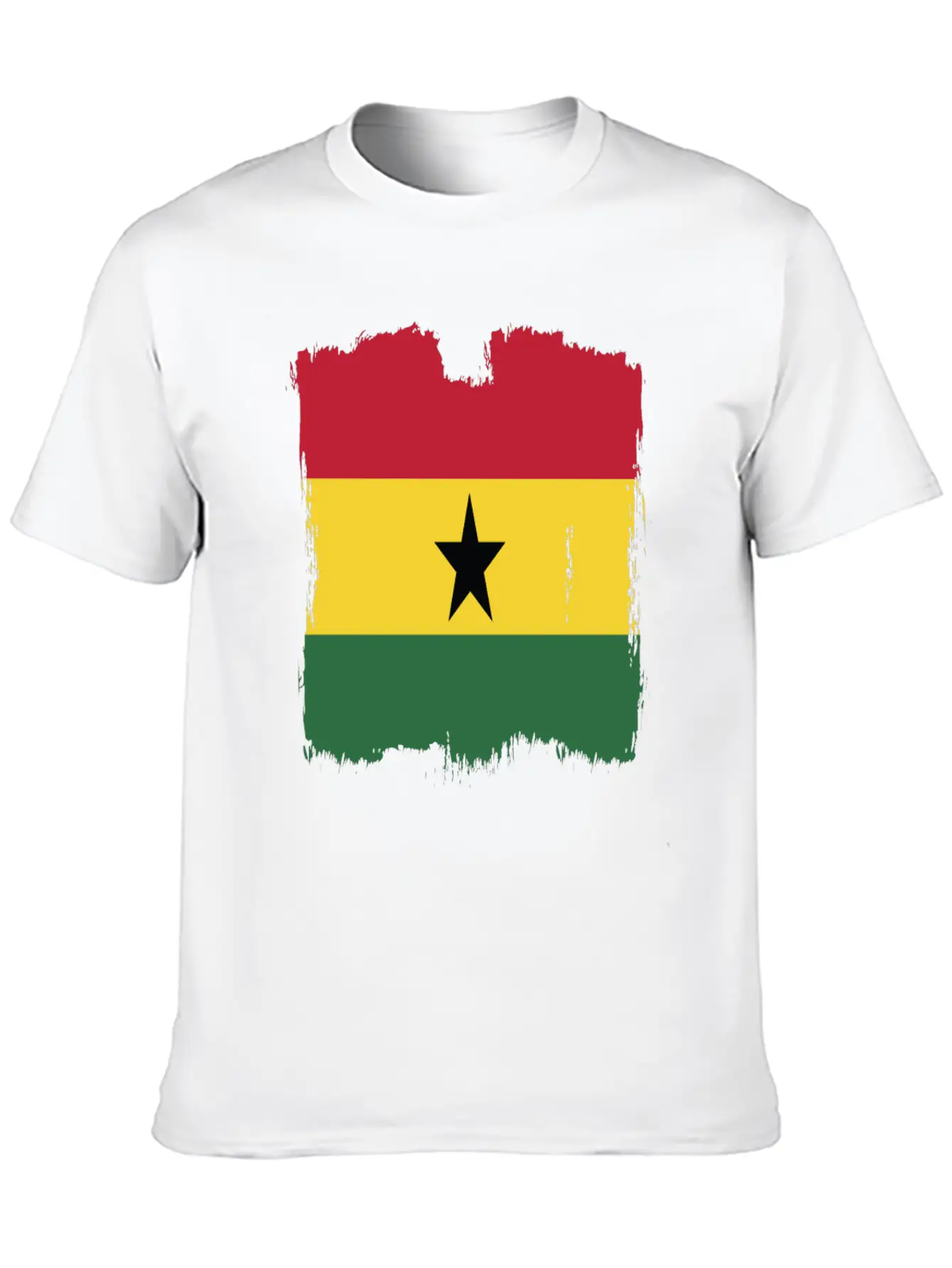 Ghana Flag Breathable Graphic T-Shirt – Perfect For Casual Days