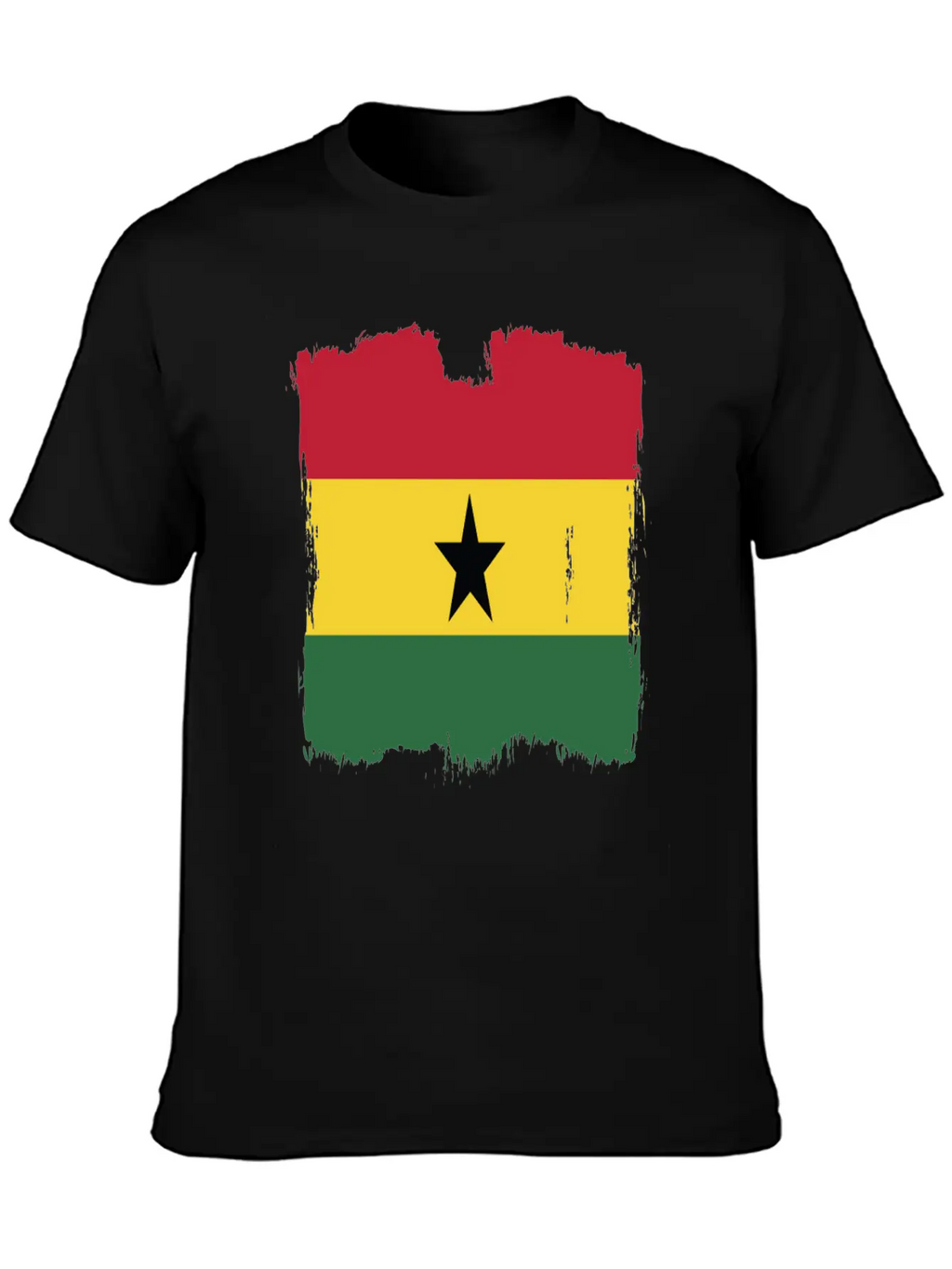 Ghana Flag Breathable Graphic T-Shirt – Perfect For Casual Days