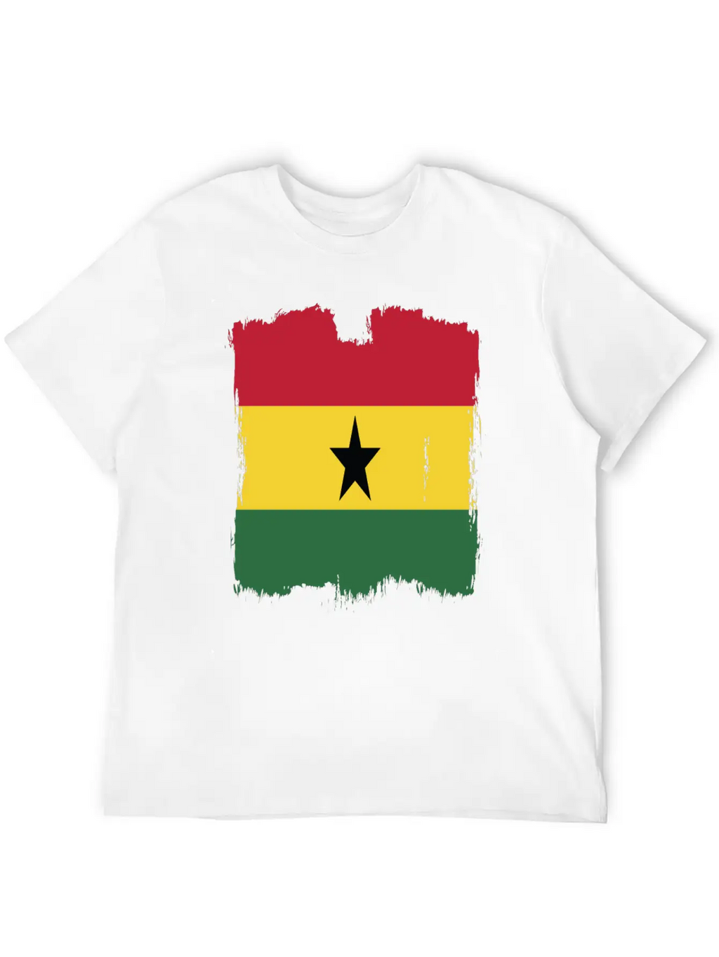 Ghana Flag Breathable Graphic T-Shirt – Perfect For Casual Days