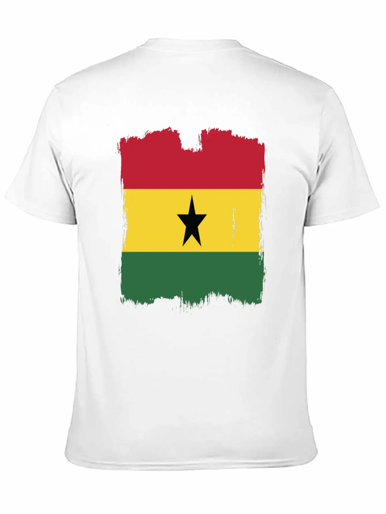 Ghana Flag Breathable Graphic T-Shirt – Perfect For Casual Days