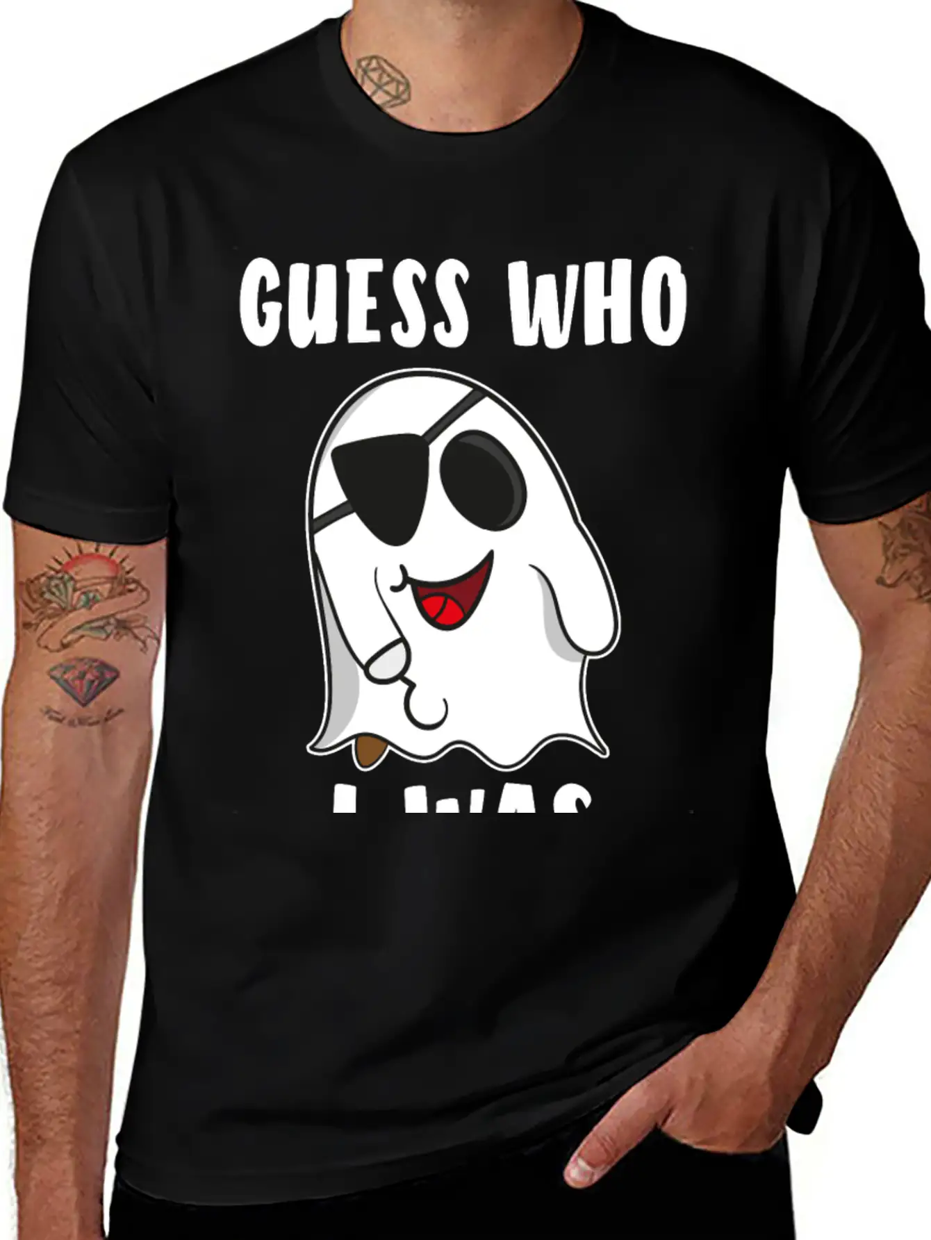Ghost Ghost Ghost Pirate Halloween Gift Stylish Everyday T-Shirt – Unisex Basic Cotton Tee