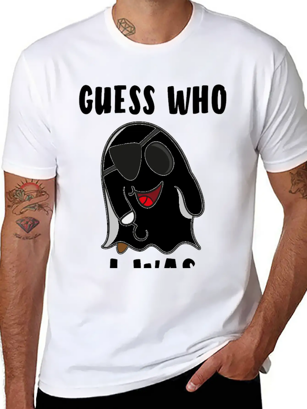 Ghost Ghost Ghost Pirate Halloween Gift Stylish Everyday T-Shirt – Unisex Basic Cotton Tee