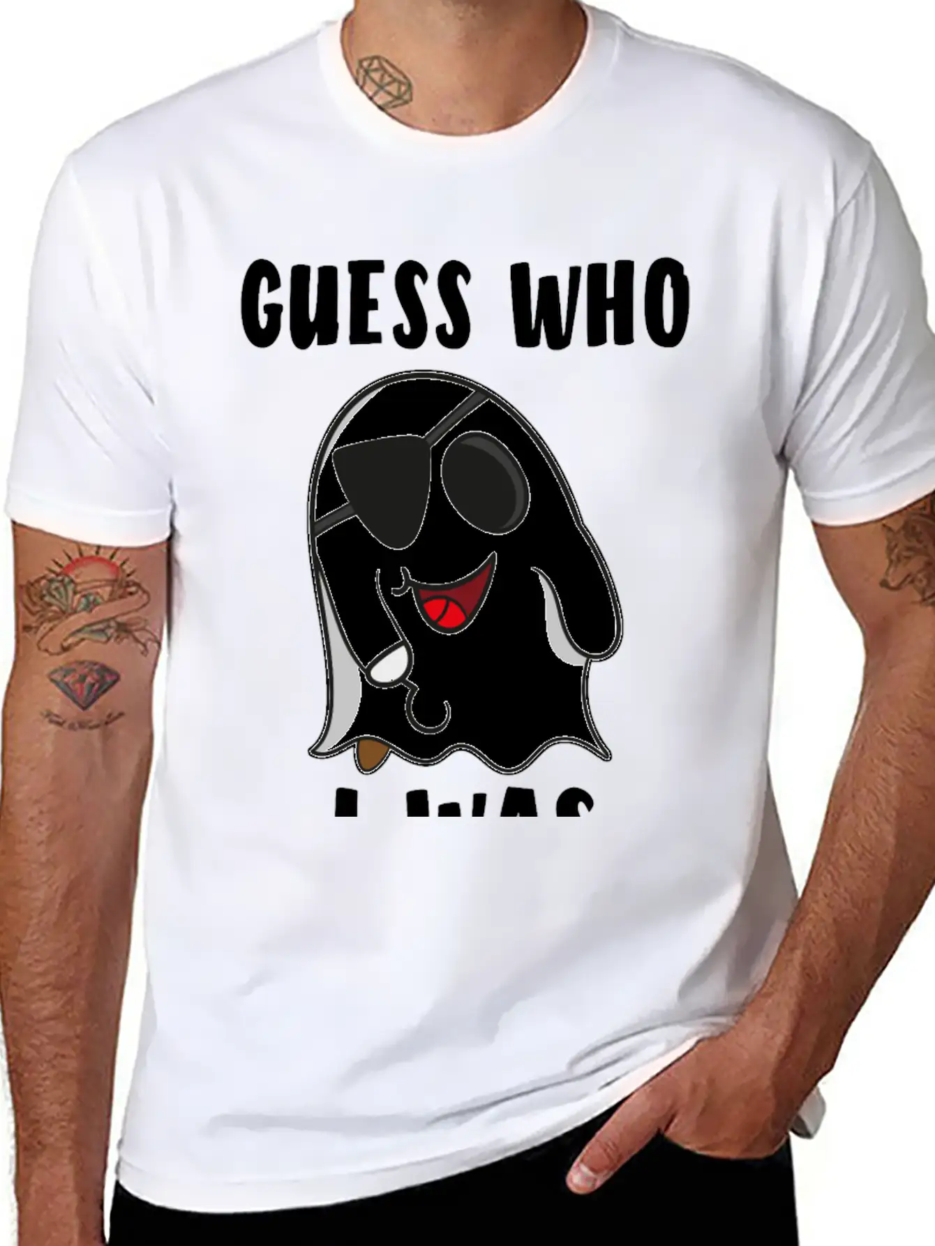 Ghost Ghost Ghost Pirate Halloween Gift Stylish Everyday T-Shirt – Unisex Basic Cotton Tee