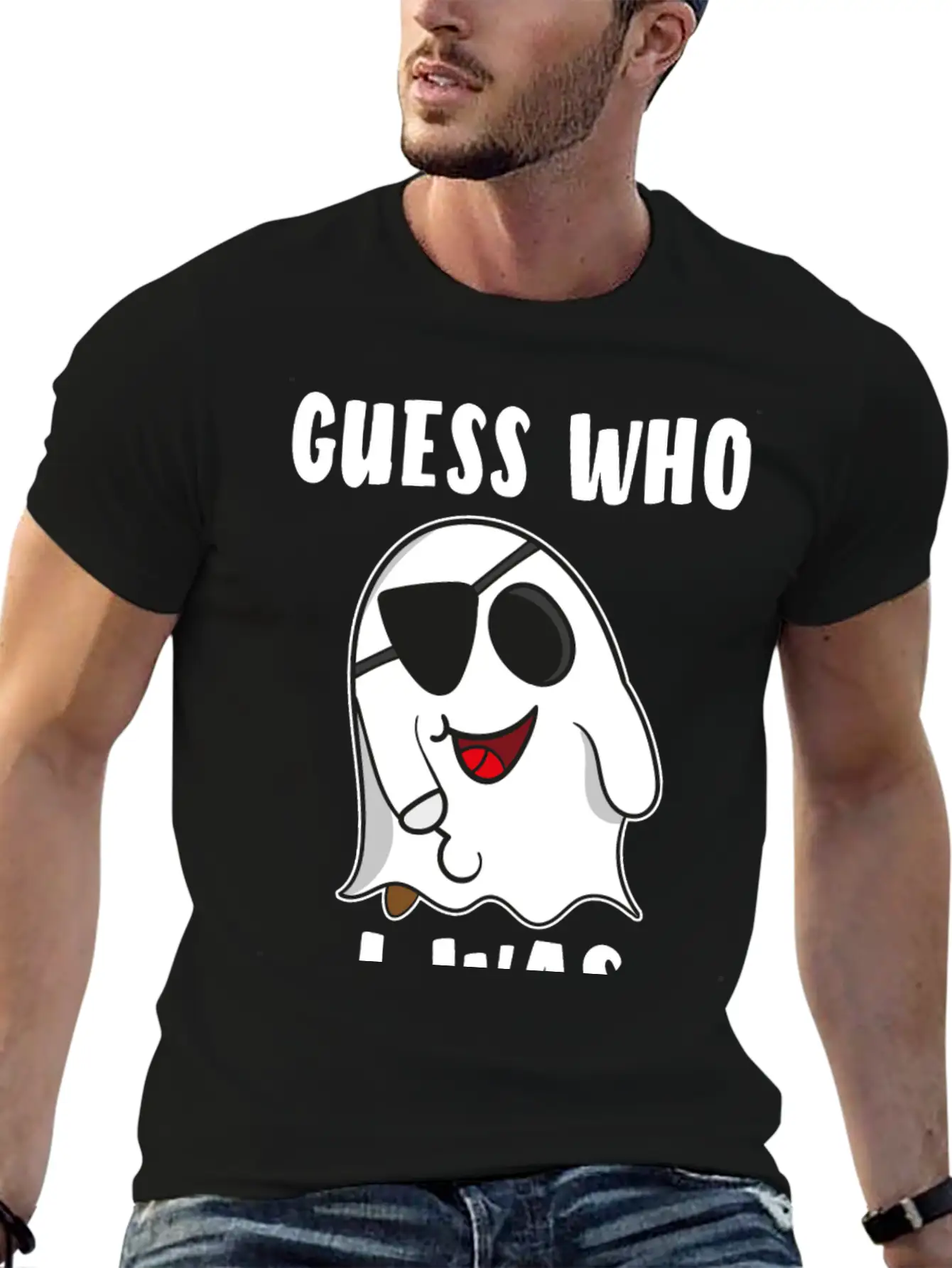 Ghost Ghost Ghost Pirate Halloween Gift Stylish Everyday T-Shirt – Unisex Basic Cotton Tee