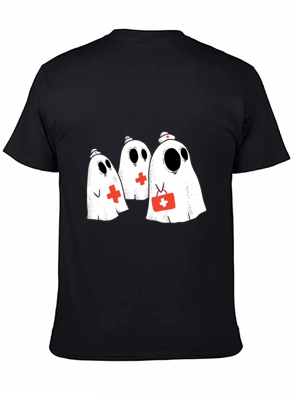Ghost Nurses Funny Halloween Shirts 2019 Stylish Everyday T-Shirt – Unisex Basic Cotton Tee