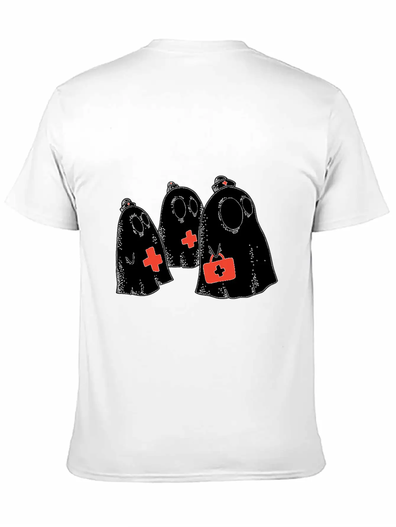 Ghost Nurses Funny Halloween Shirts 2019 Stylish Everyday T-Shirt – Unisex Basic Cotton Tee
