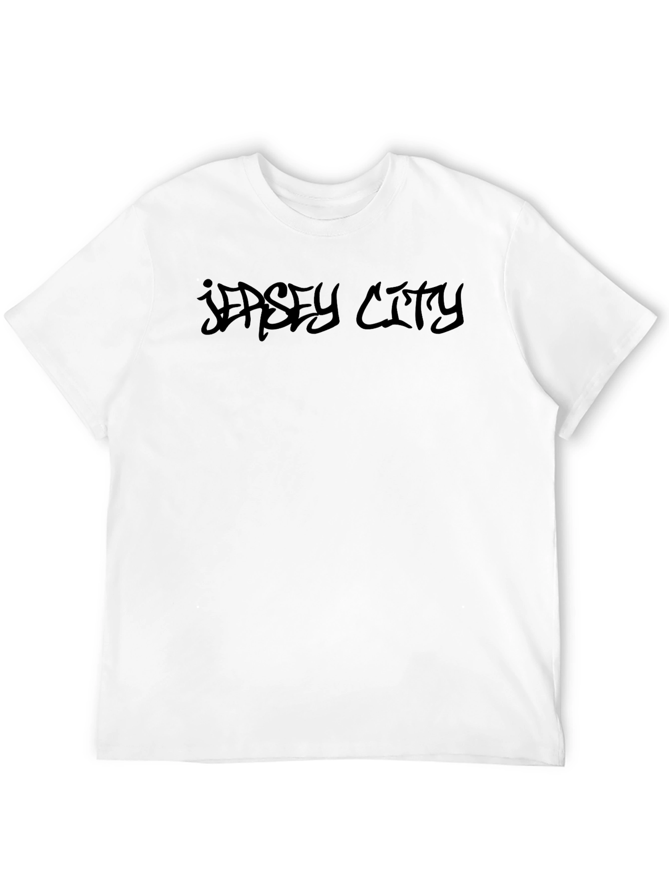 Jersey City Black Graphic Tee - Urban Style