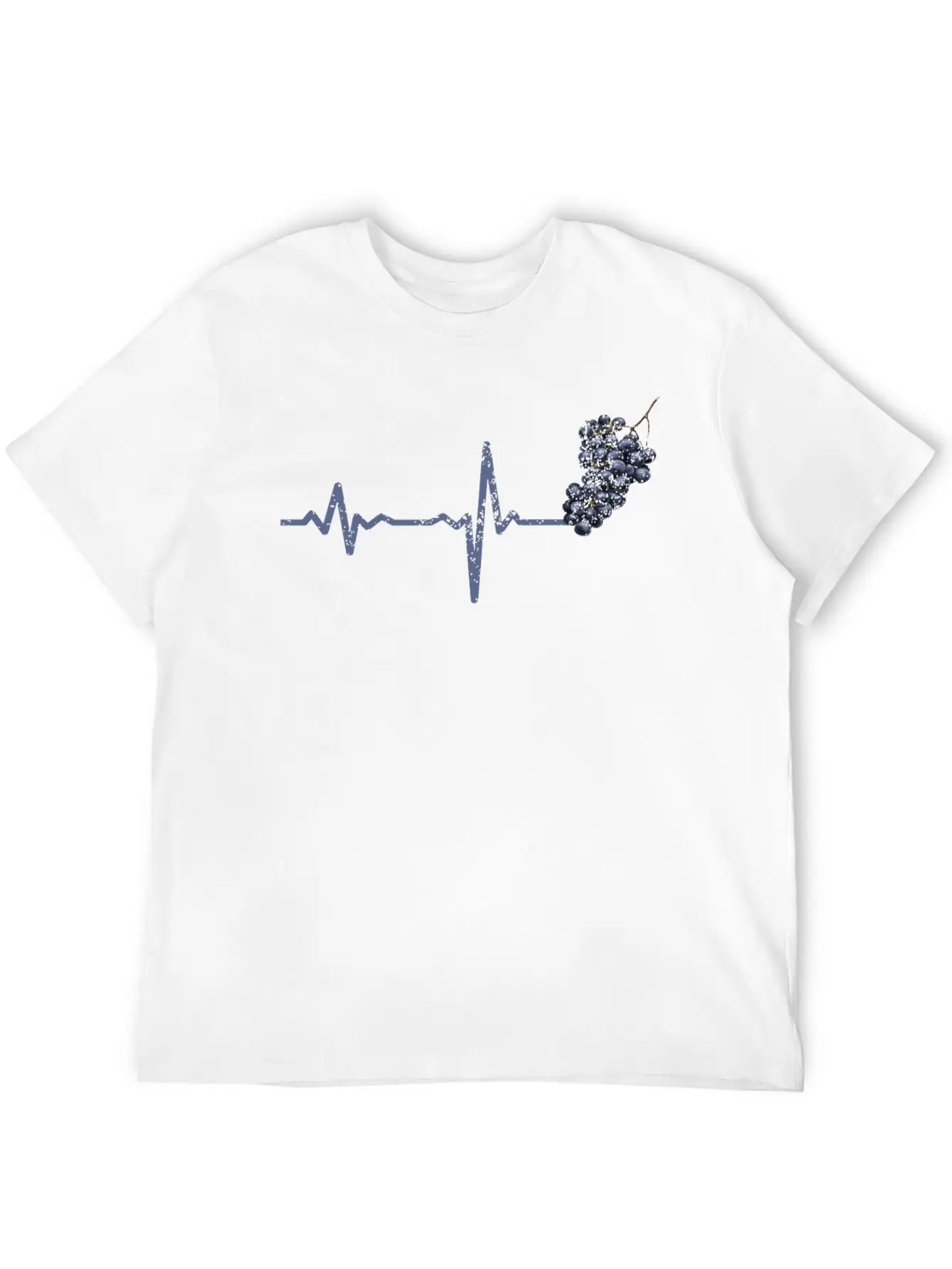 Gift Heartbeat Grapes Modern Fit Casual T-Shirt – Clean And Versatile Design