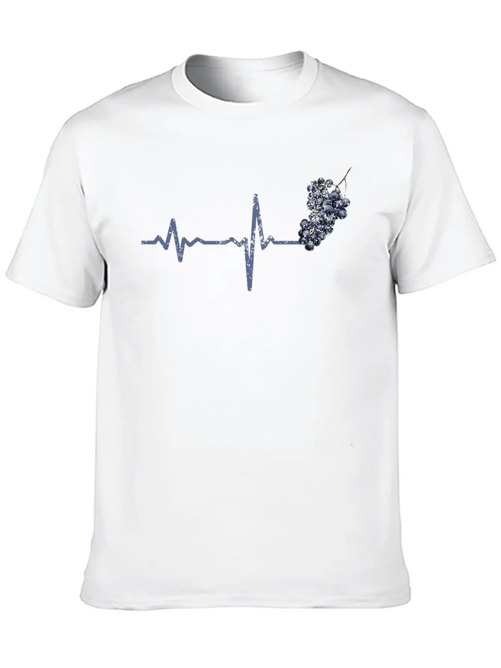Gift Heartbeat Grapes Modern Fit Casual T-Shirt – Clean And Versatile Design