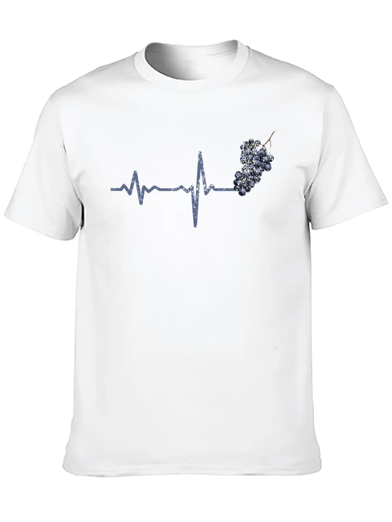 Gift Heartbeat Grapes Modern Fit Casual T-Shirt – Clean And Versatile Design