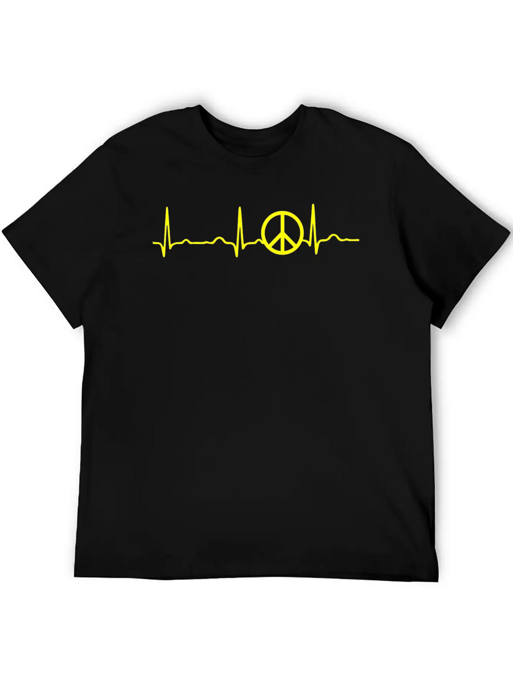 GIFT - PEACE YELLOW Classic Cotton Tee – Unisex Comfort For Any Season