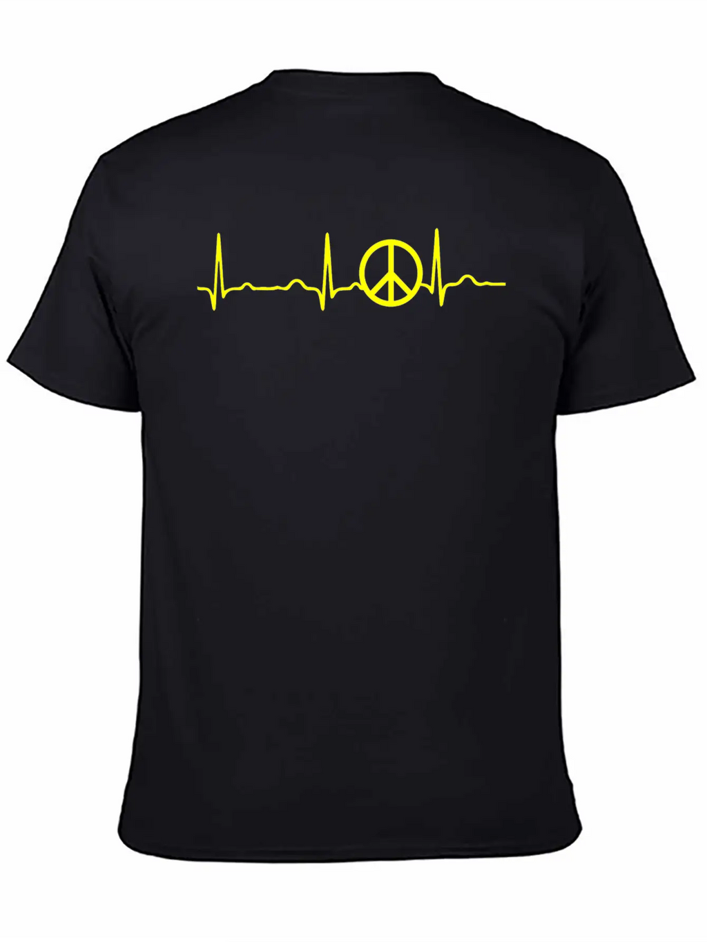 GIFT - PEACE YELLOW Classic Cotton Tee – Unisex Comfort For Any Season