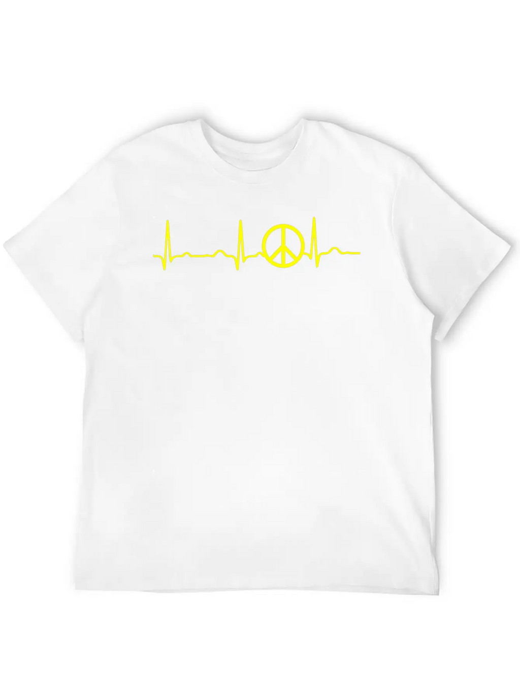 GIFT - PEACE YELLOW Classic Cotton Tee – Unisex Comfort For Any Season