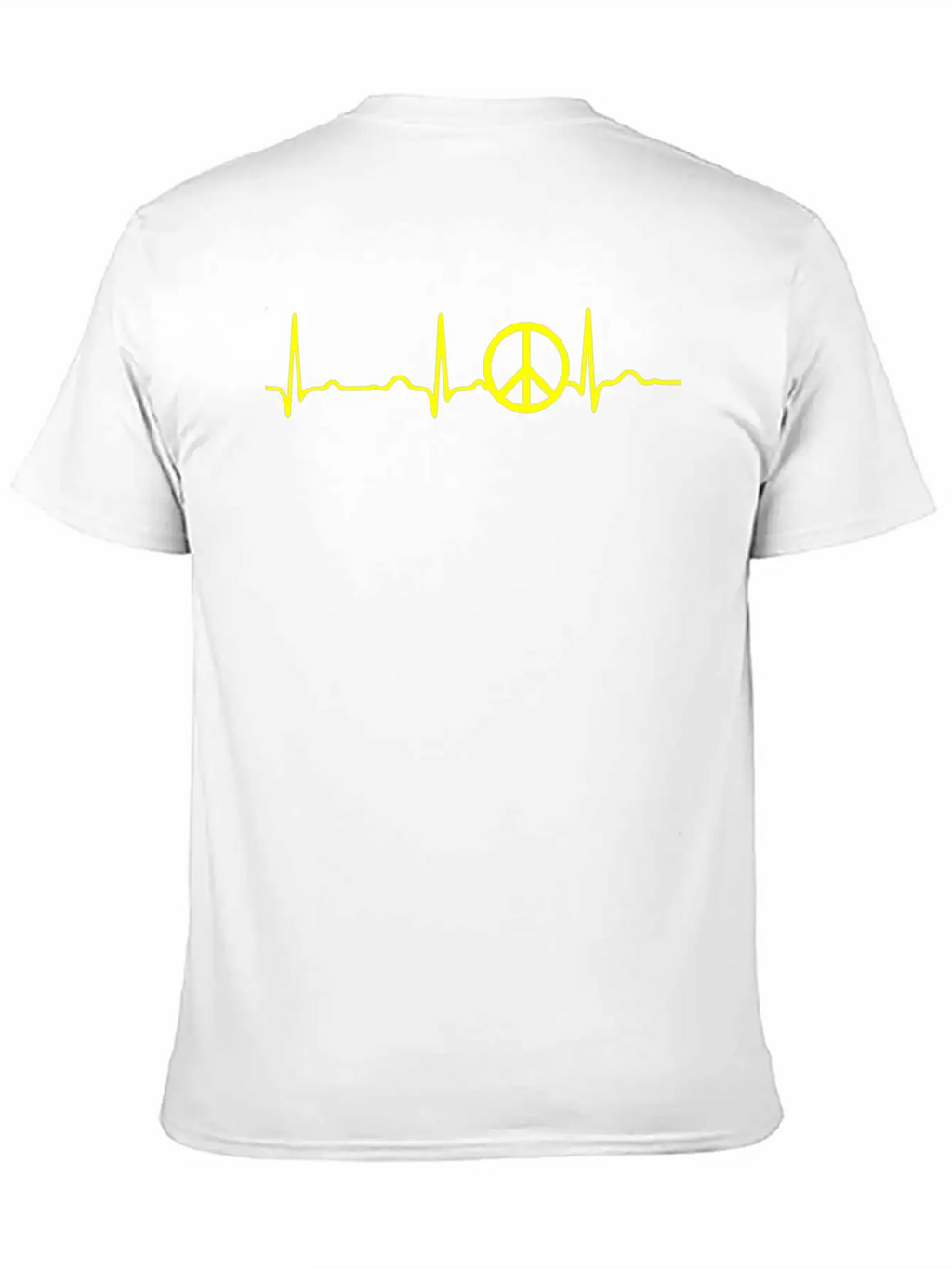 GIFT - PEACE YELLOW Classic Cotton Tee – Unisex Comfort For Any Season