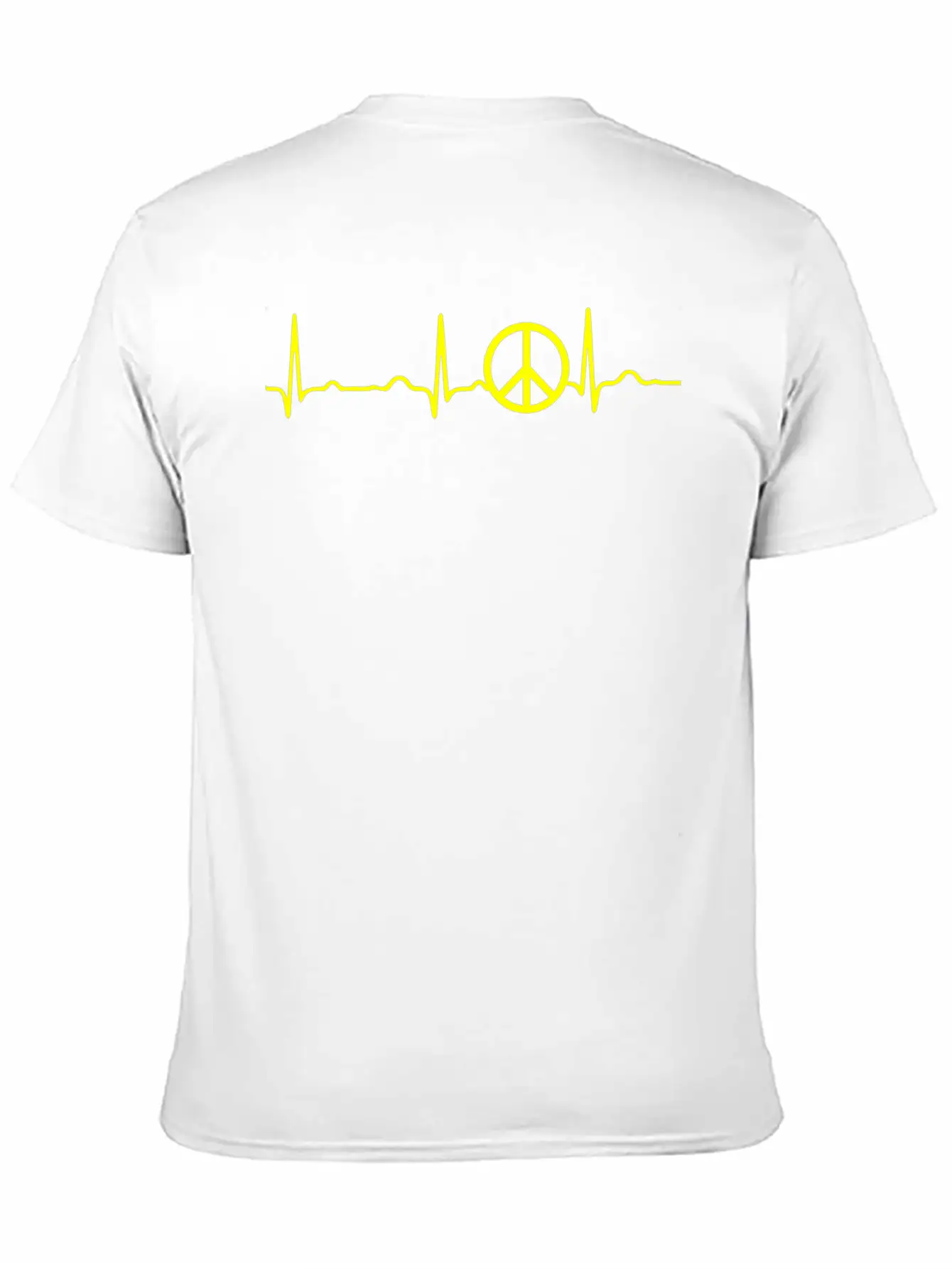 GIFT - PEACE YELLOW Classic Cotton Tee – Unisex Comfort For Any Season