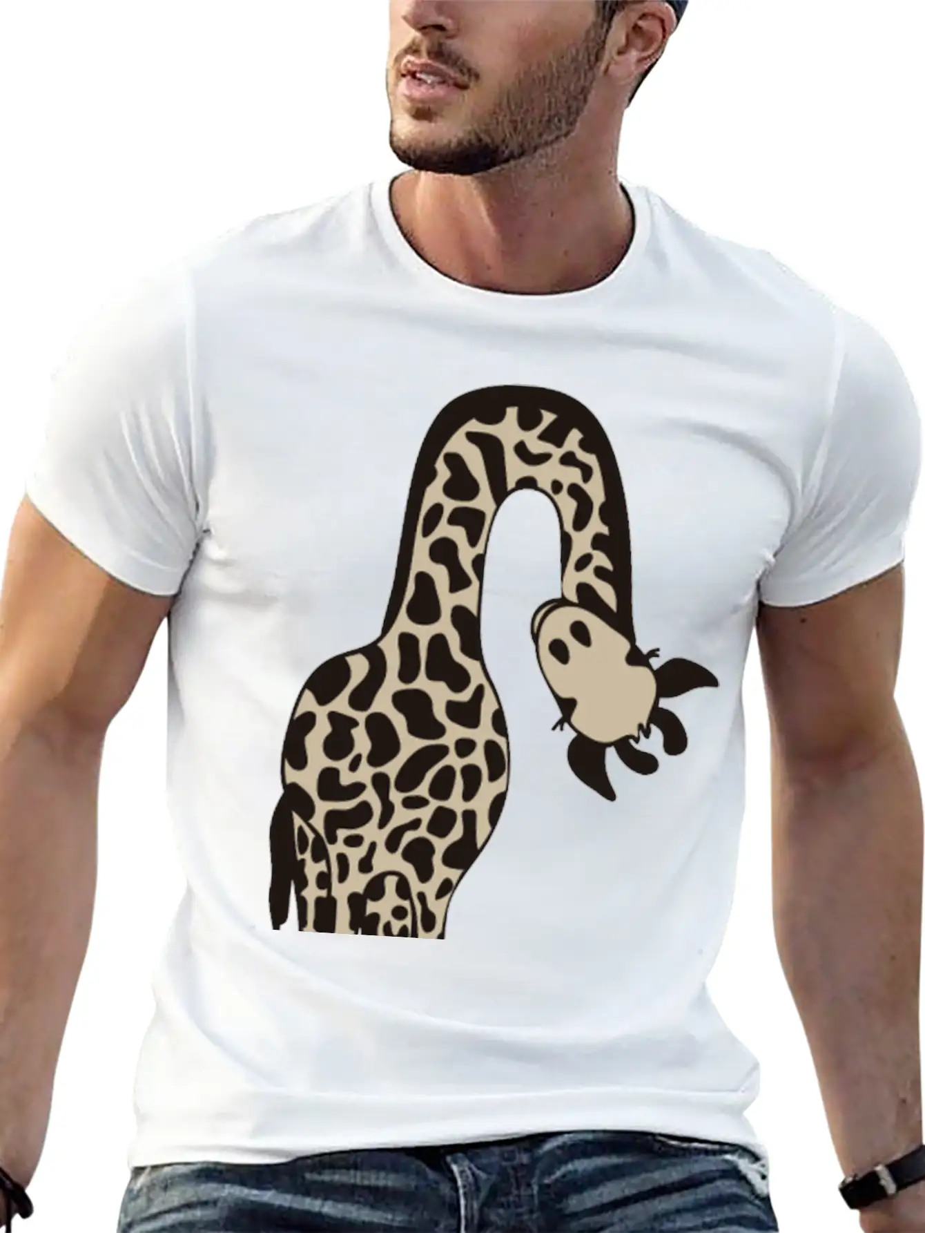 Giraffe Classic Cotton Tee – Unisex Comfort For Any Season
