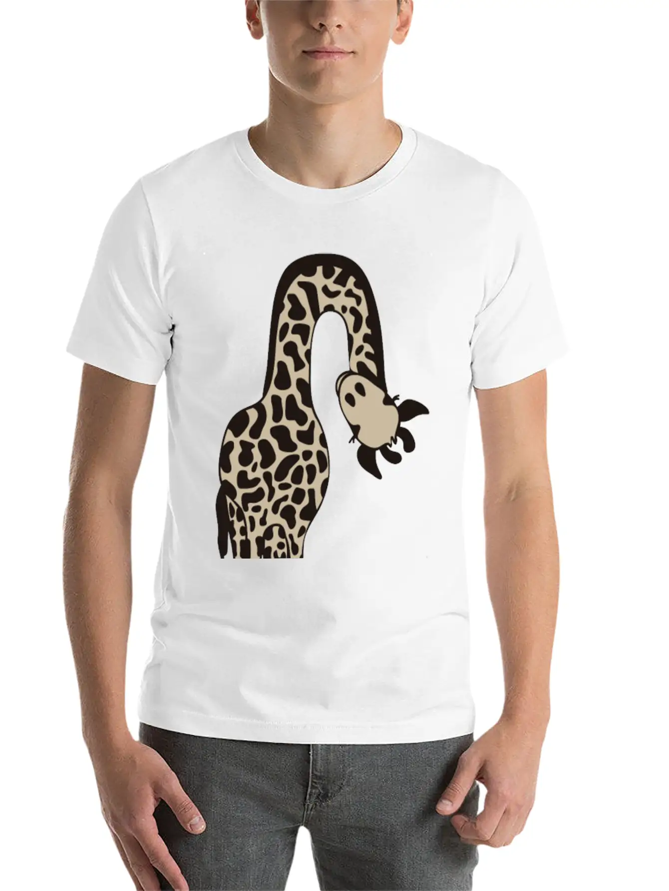 Giraffe Classic Cotton Tee – Unisex Comfort For Any Season