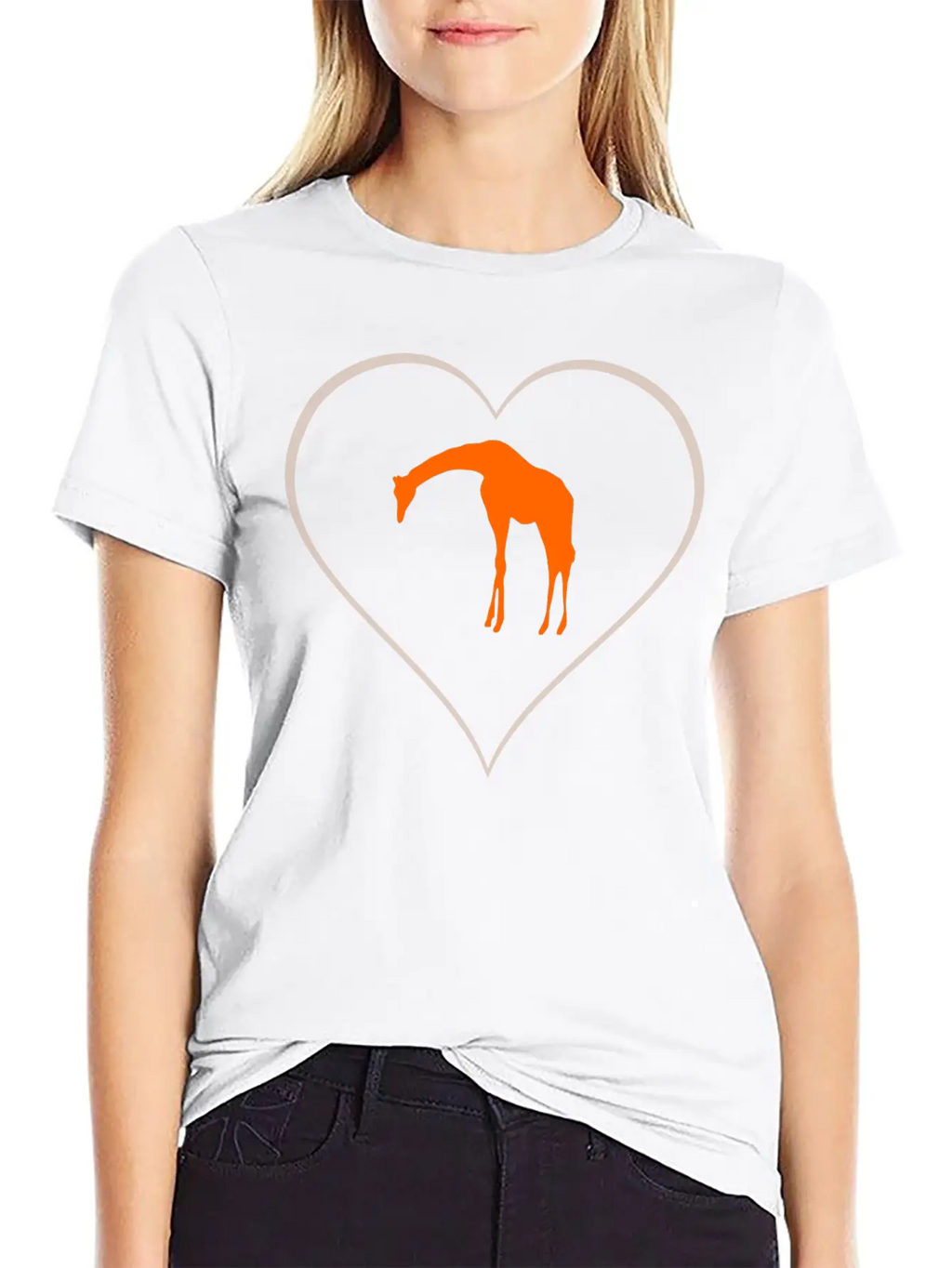 Giraffe Essential Unisex Summer Tee – Soft Cotton Casual Fit