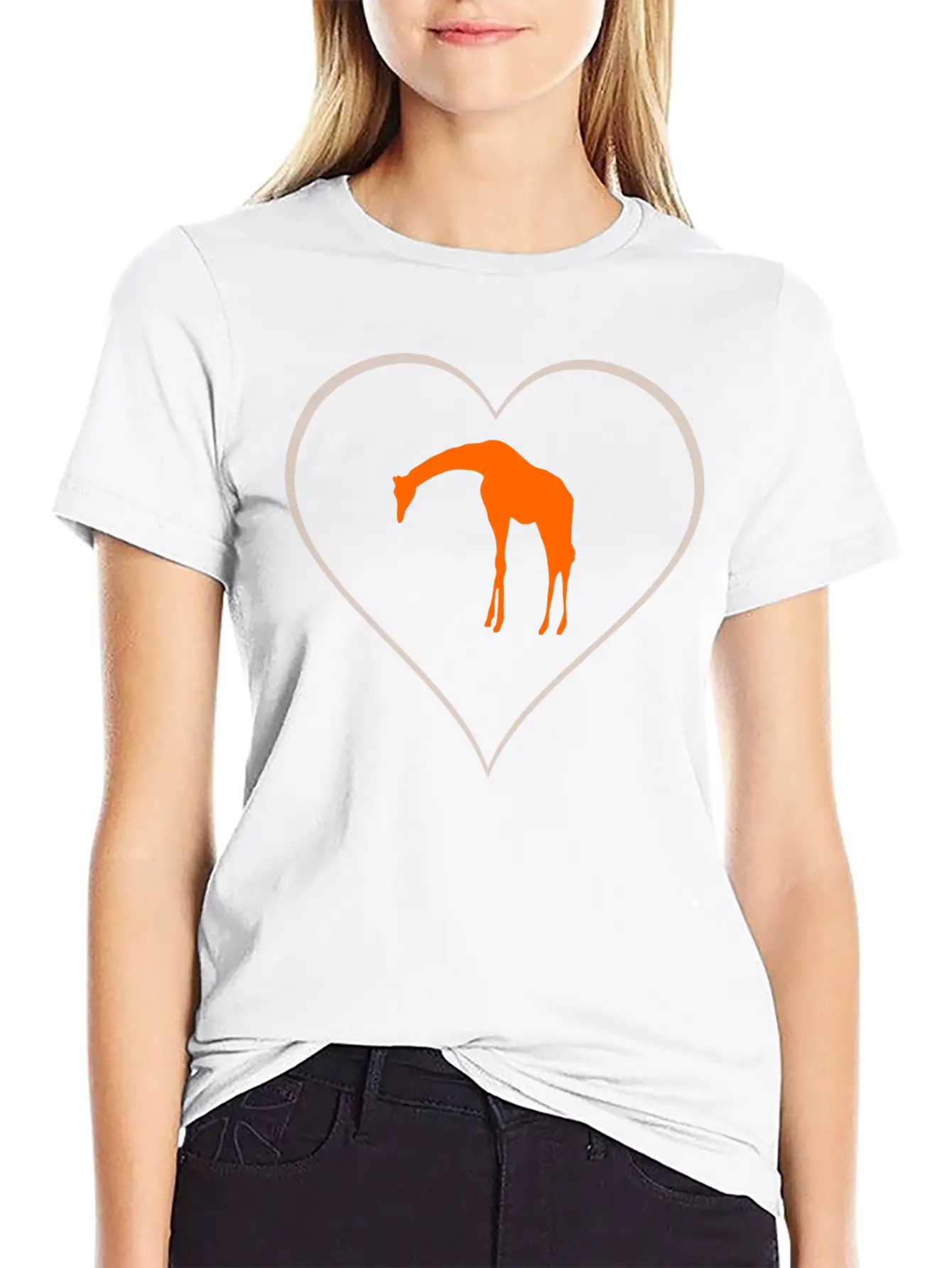 Giraffe Essential Unisex Summer Tee – Soft Cotton Casual Fit